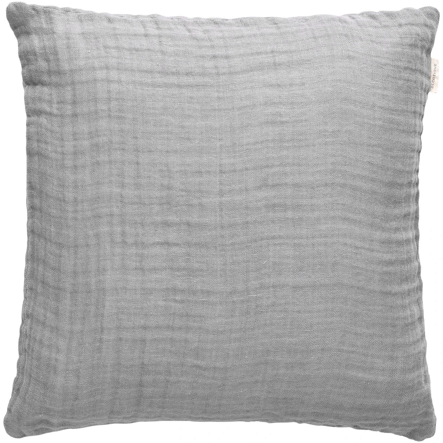 Decotique Crinkle Kudde 50x50 Cm - Prydnadskuddar & Fodral Linne Grå