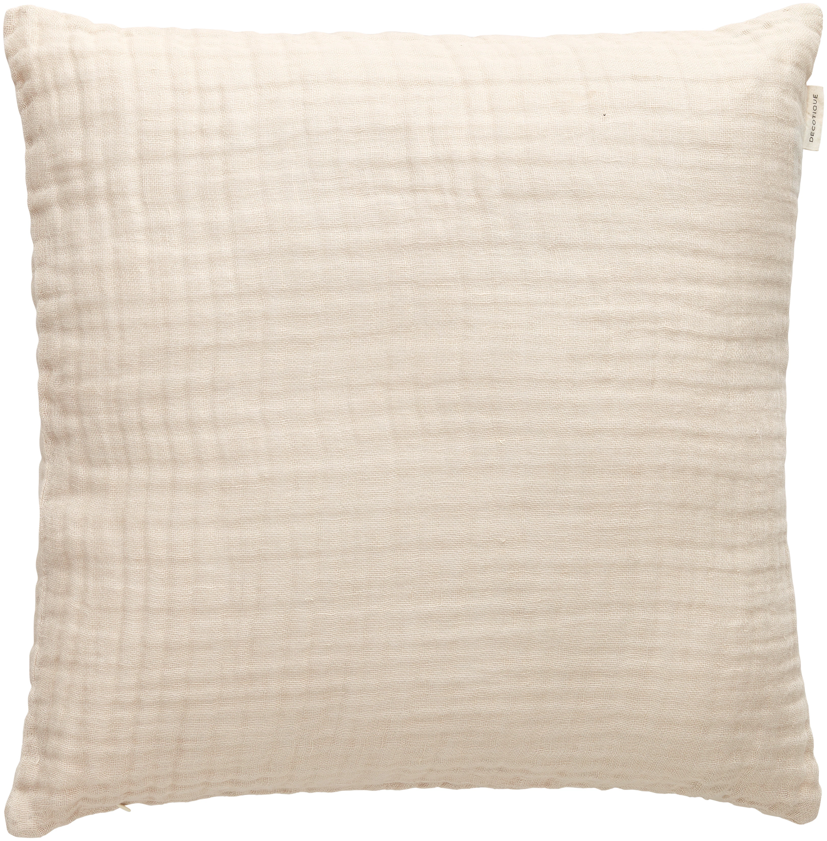 Decotique Crinkle Kudde 50x50 Cm - Prydnadskuddar & Fodral Linne Vit