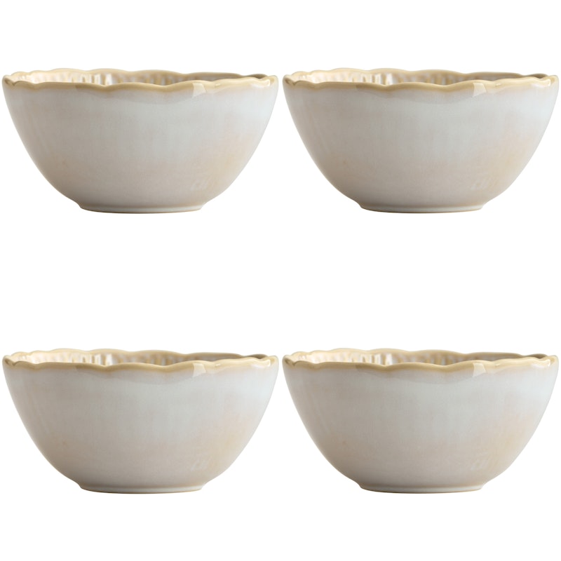 Daisy Skål 16 cm 4-pack, Cream