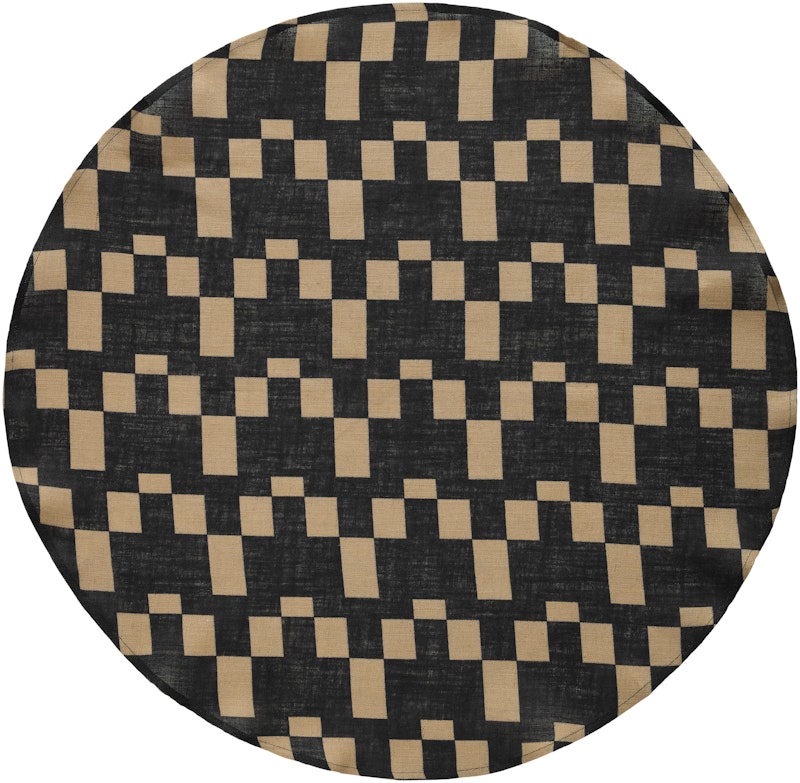 Eira Julgransmatta 125 cm, Beige / Svart