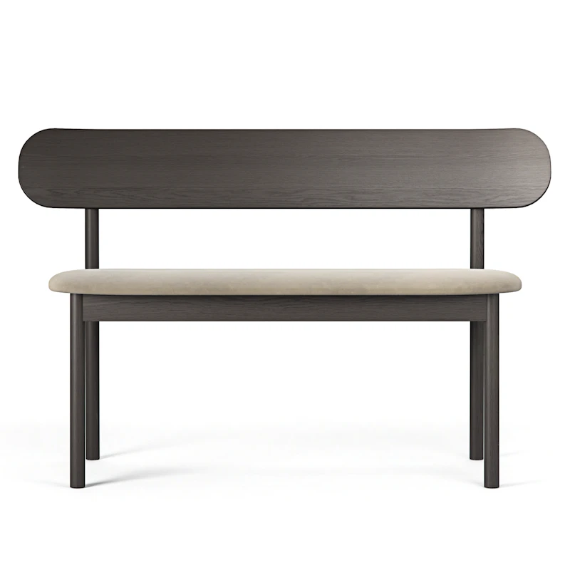 Elephant Bänk Smoked Oak / Beige Velvet