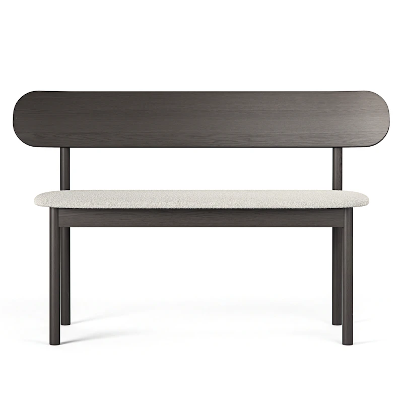 Elephant Bänk Smoked Oak / White Boucle
