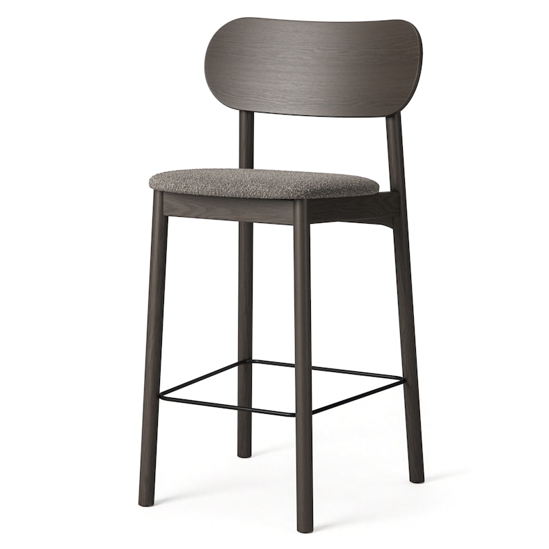 Elephant Barstol, Mörk Ek / Brun Bouclé