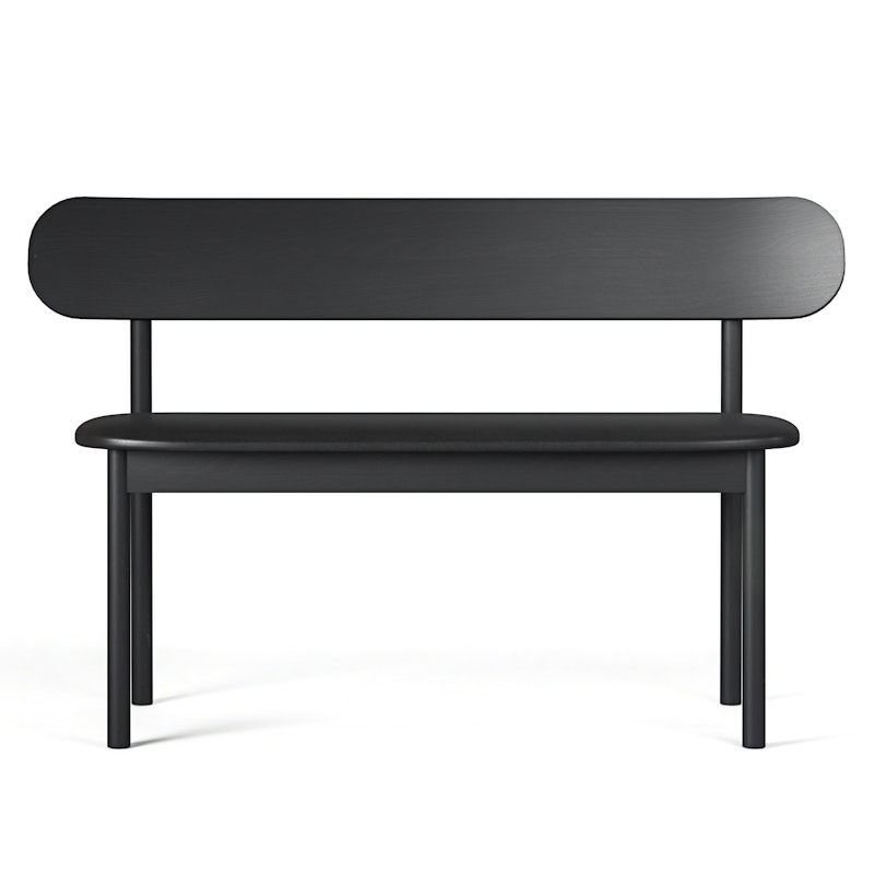 Elephant Bänk Black / Svart Läder