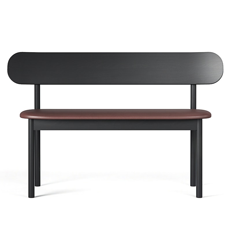 Elephant Bänk Black / Brunt Läder