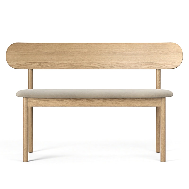 Elephant Bänk Oak / Beige Velvet