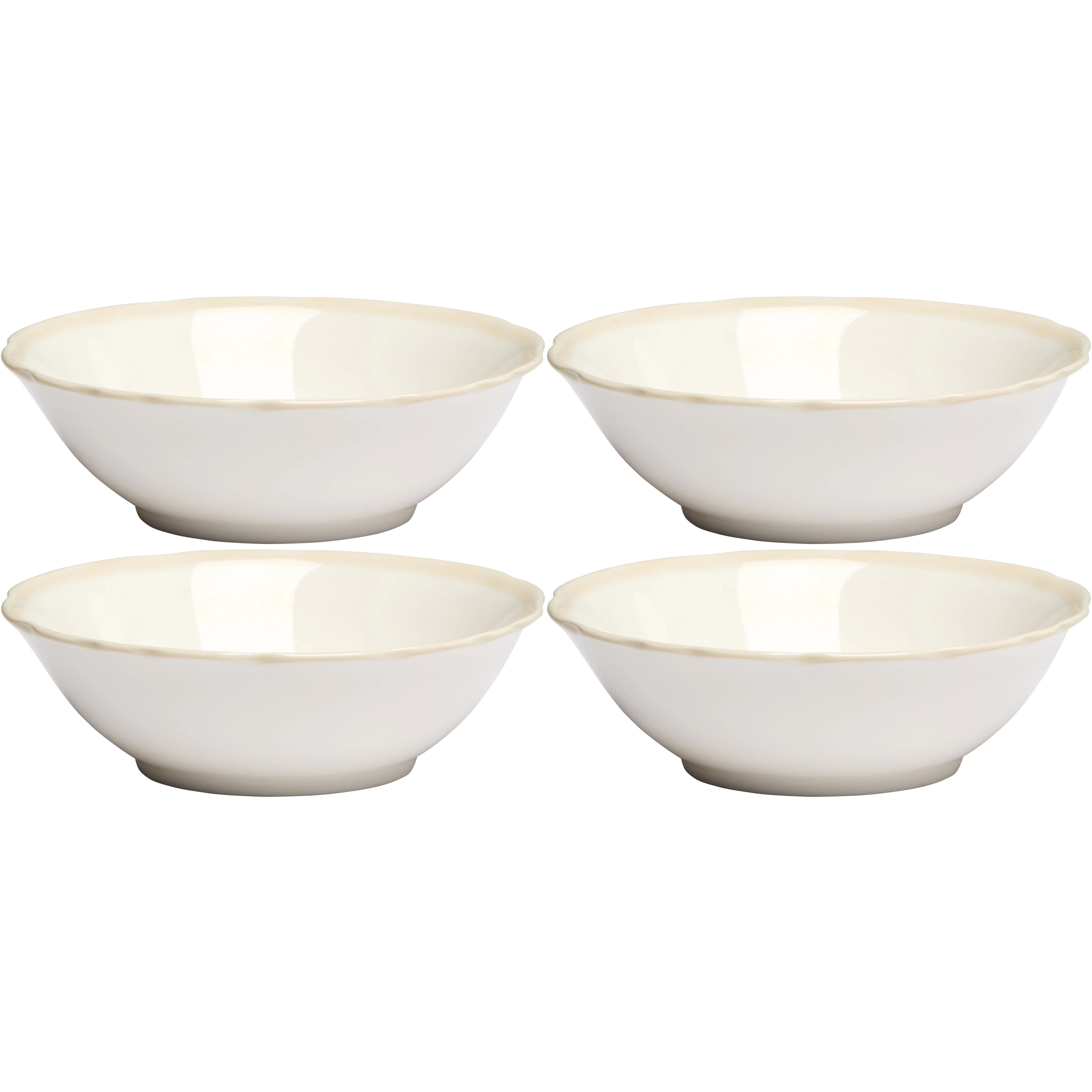 Decotique Fleur Sk&aring;l 15 Cm 4-pack - Frukostsk&aring;lar Keramik Sand