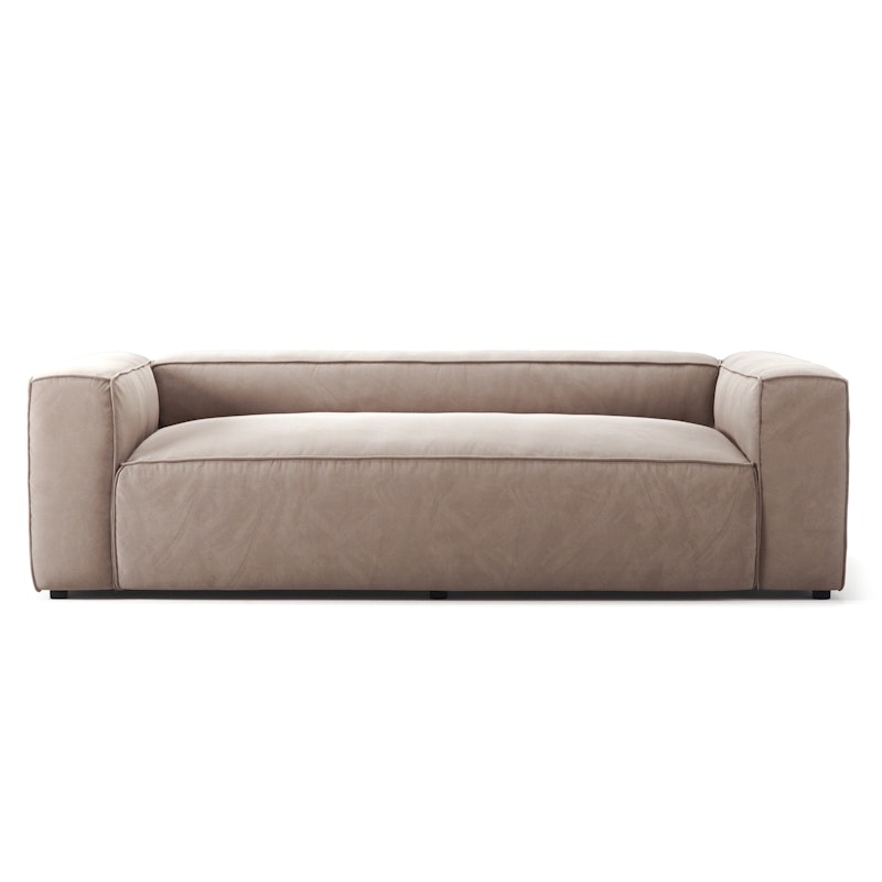 Grand 2-Sitssoffa Sammet, Dusk Beige