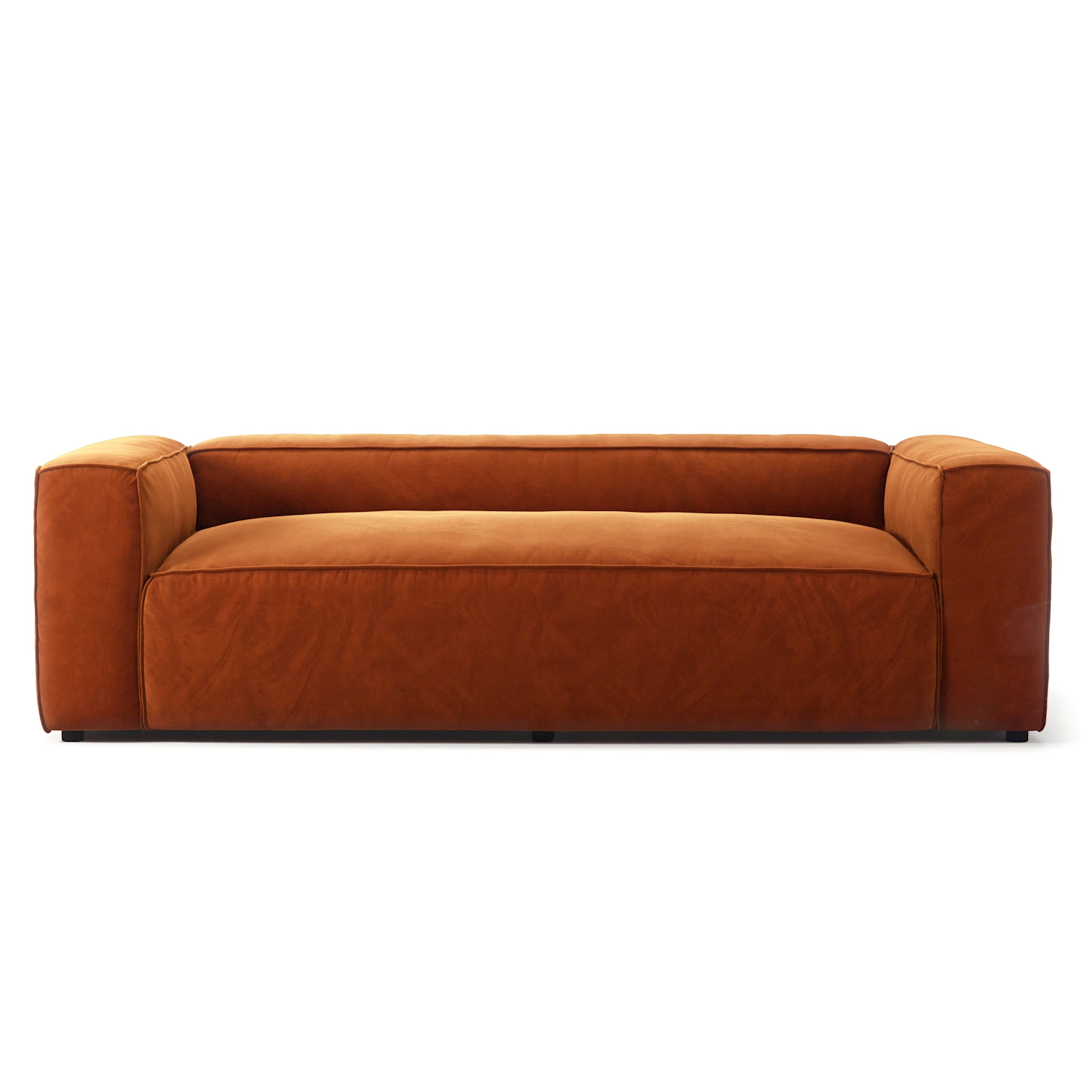 decotique grand 2-sitssoffa - 2-sitssoffor sammet copper glow