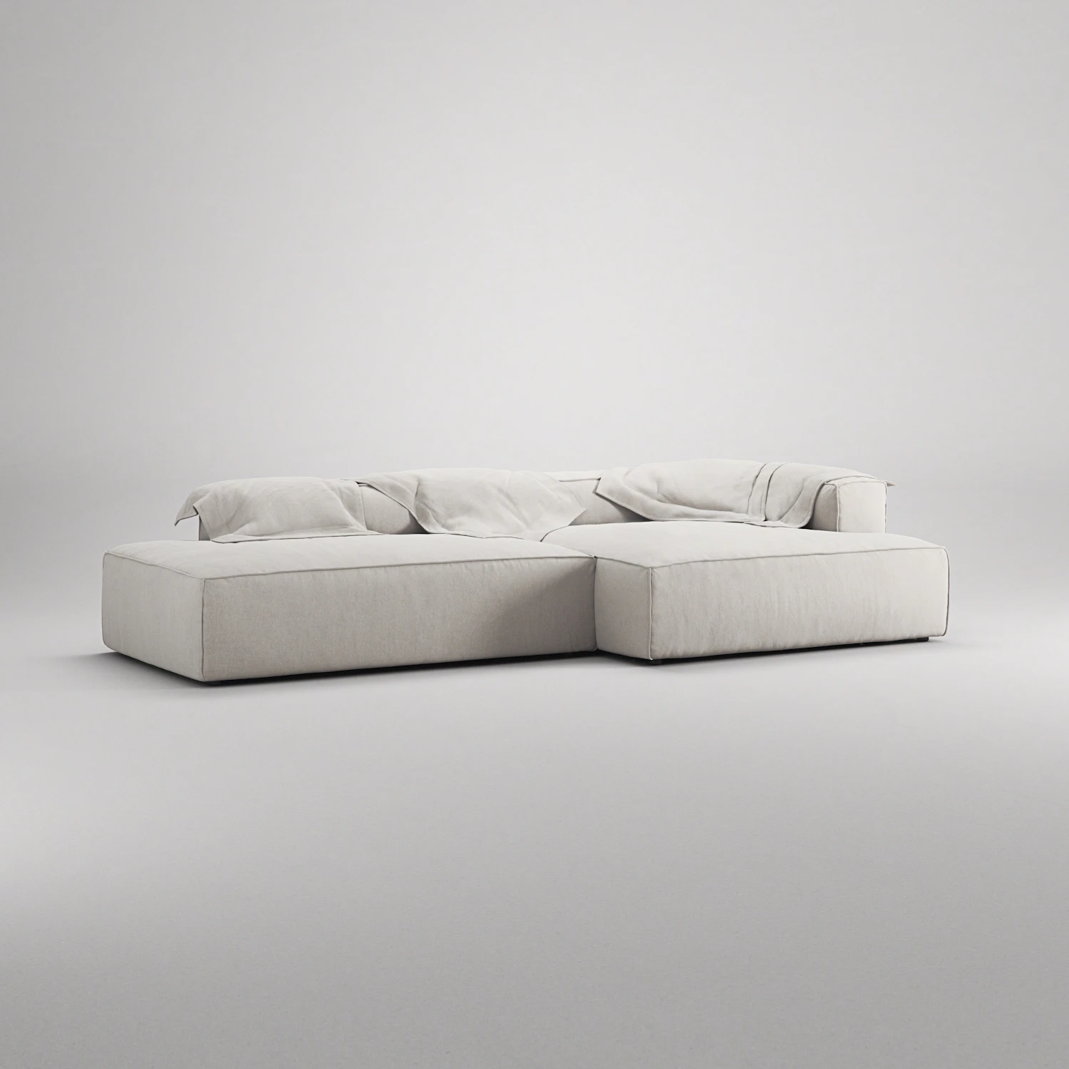 Decotique Grand 2,5-sitssoffa Öppet Avslut Vänster, moon white från Decotique, bild 2