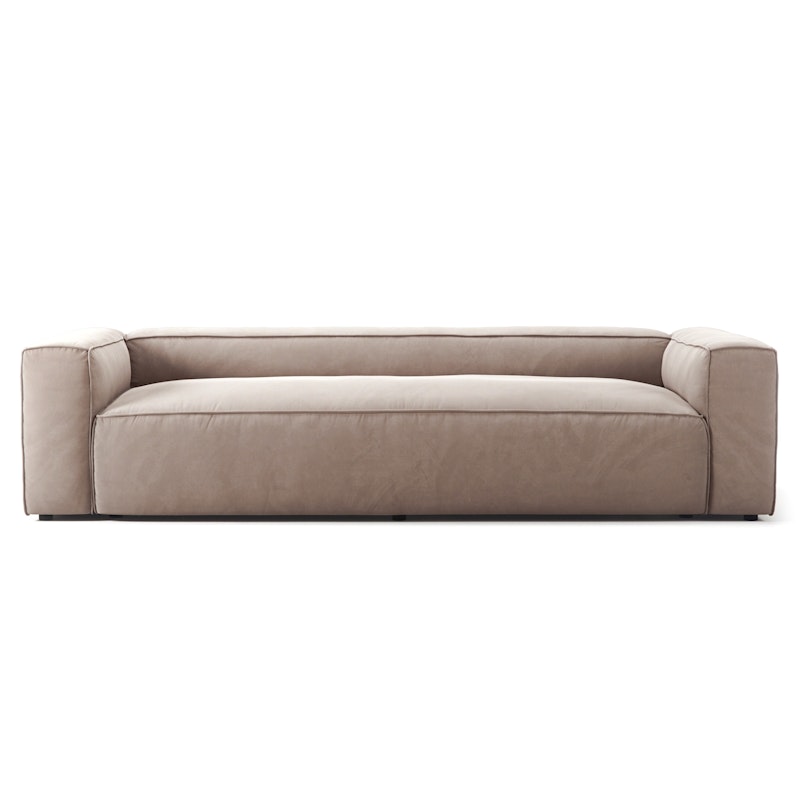 Grand 3-Sitssoffa Sammet, Dusk Beige