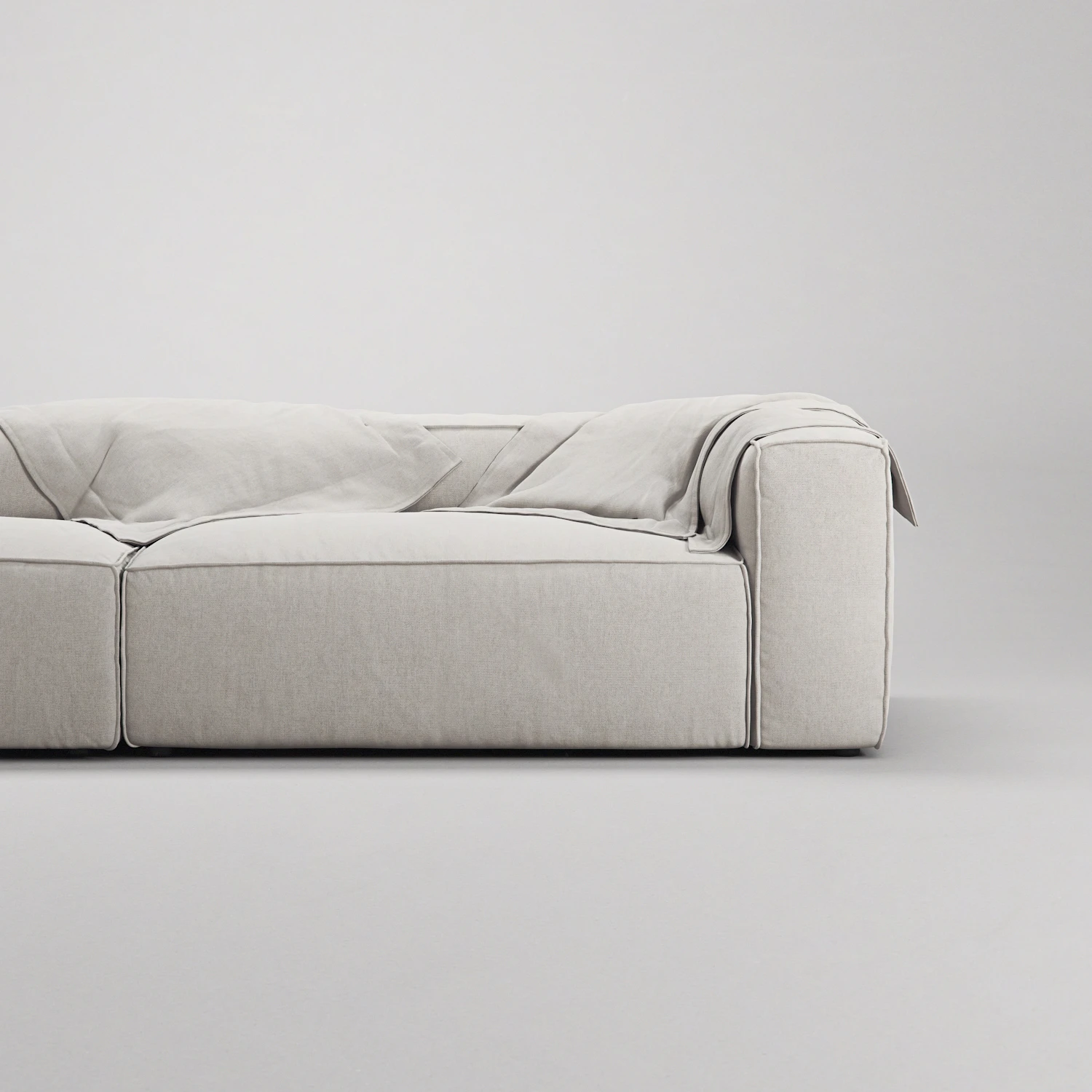 Decotique Grand 3-sitssoffa Öppet Avslut Vänster, moon white från Decotique, bild 3