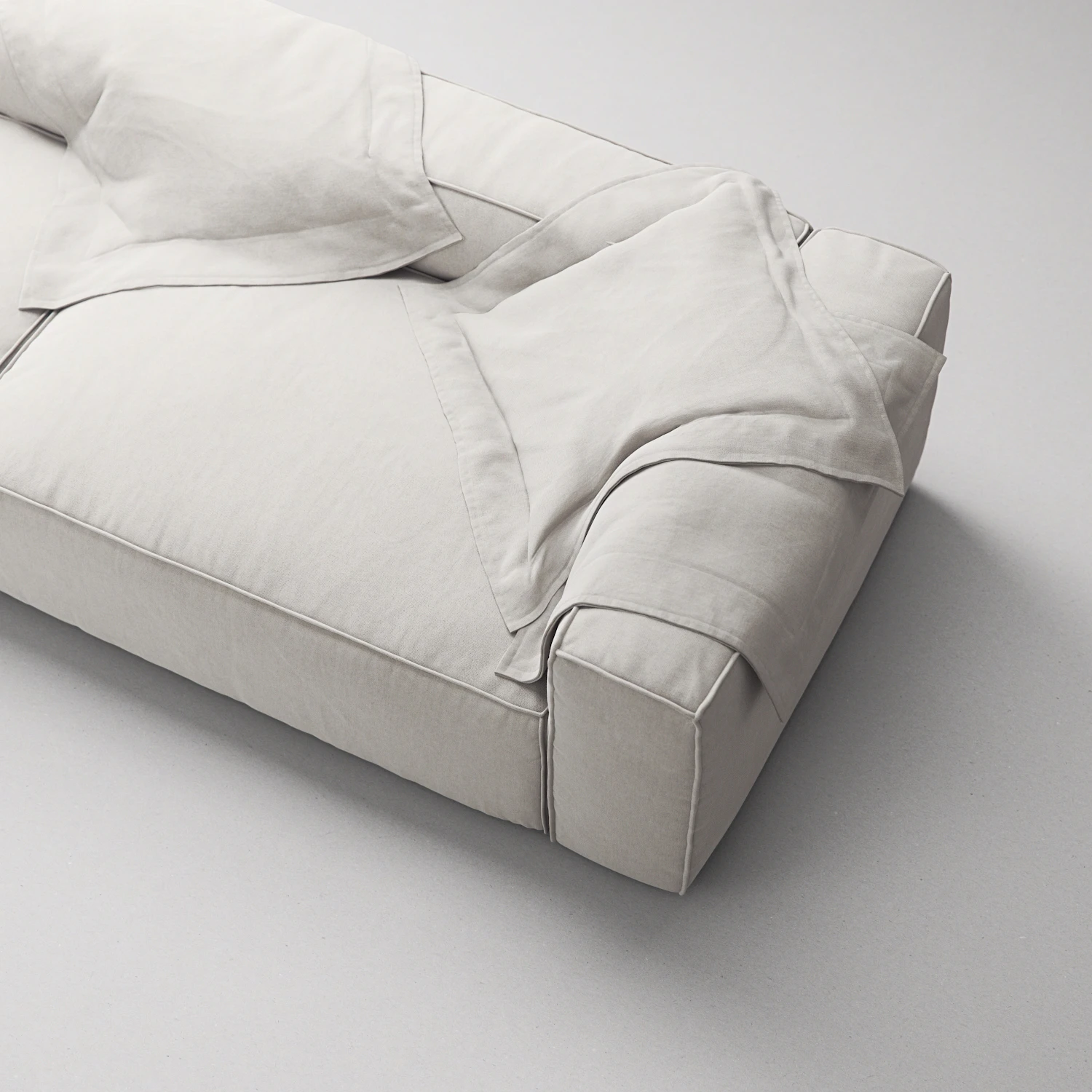 Decotique Grand 3-sitssoffa Öppet Avslut Vänster, moon white från Decotique, bild 6