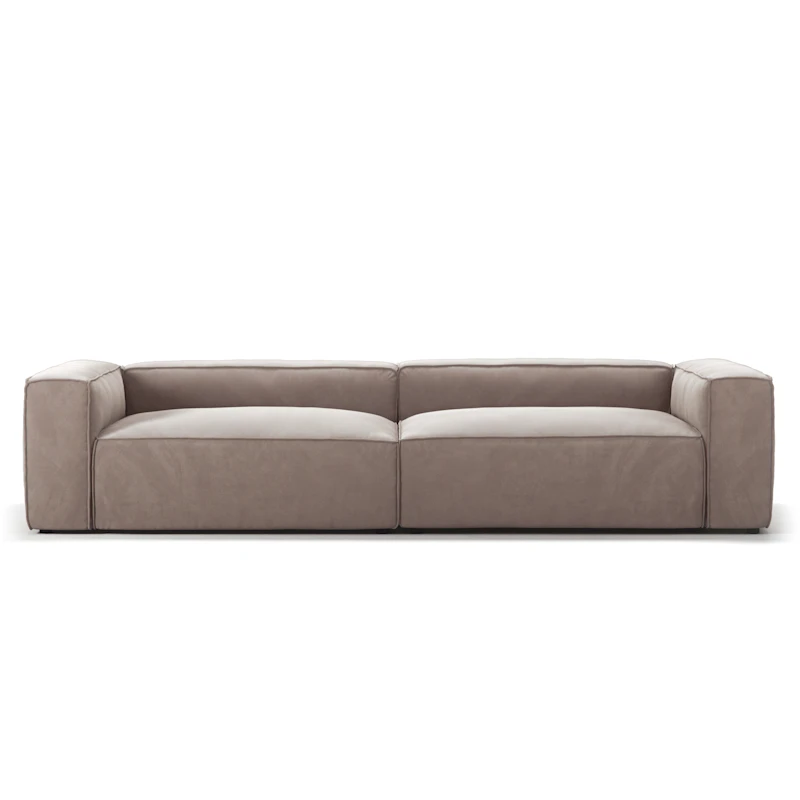 Grand 4-Sitssoffa Sammet, Dusk Beige