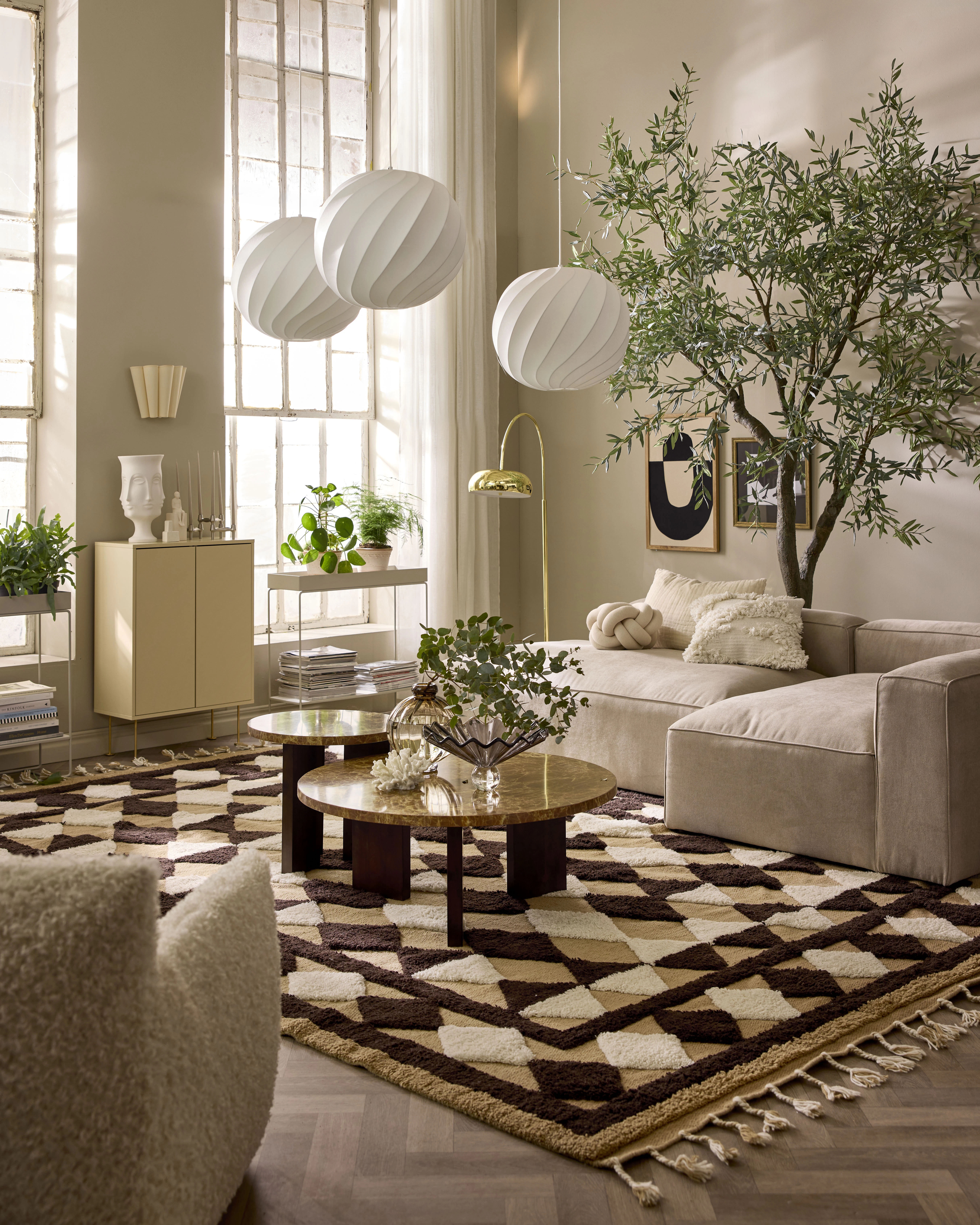 Decotique Grand 4-sitssoffa Divan Höger, sandshell beige från Decotique, bild 5