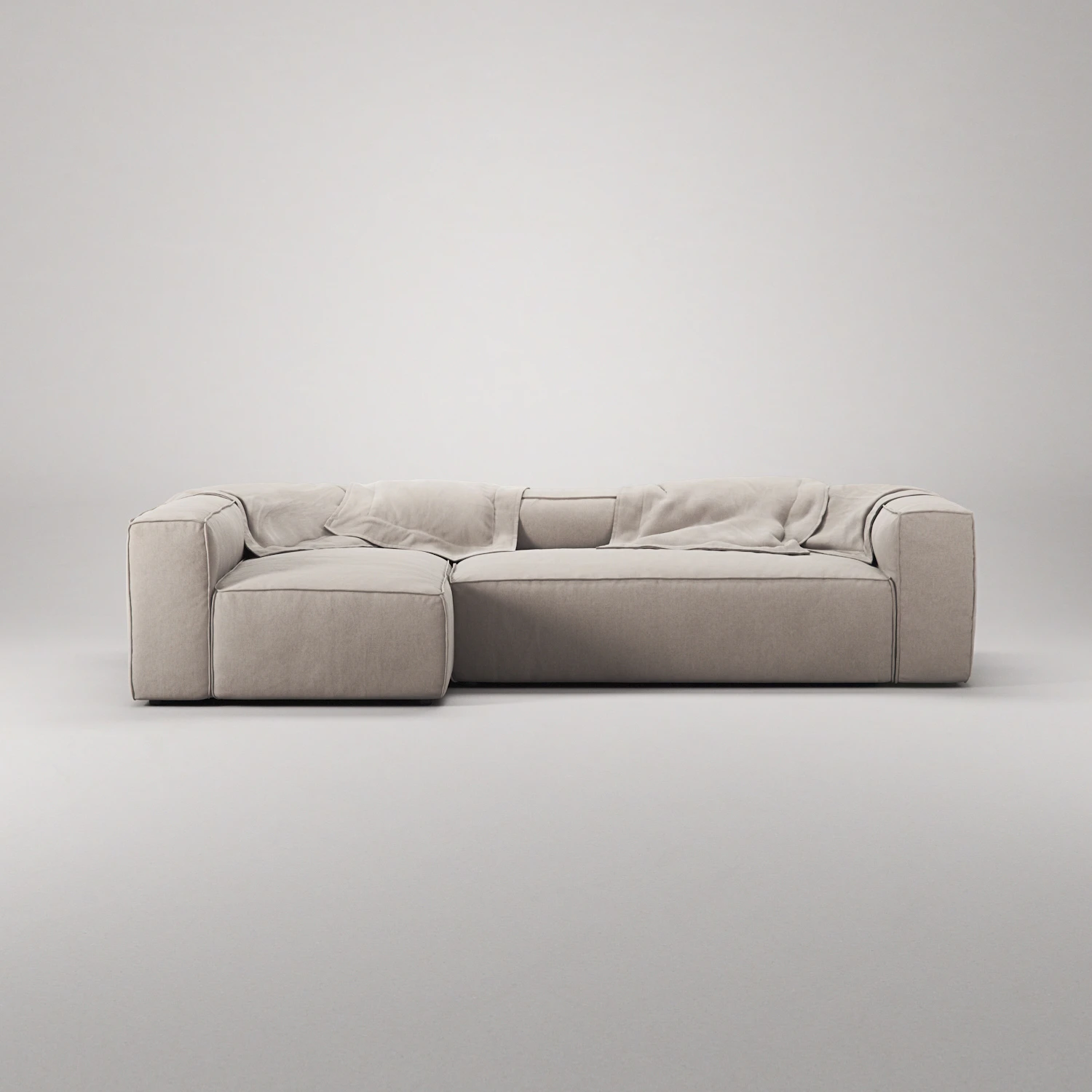 Decotique Grand 4-sitssoffa Divan Vänster, sandshell beige från Decotique, bild 6