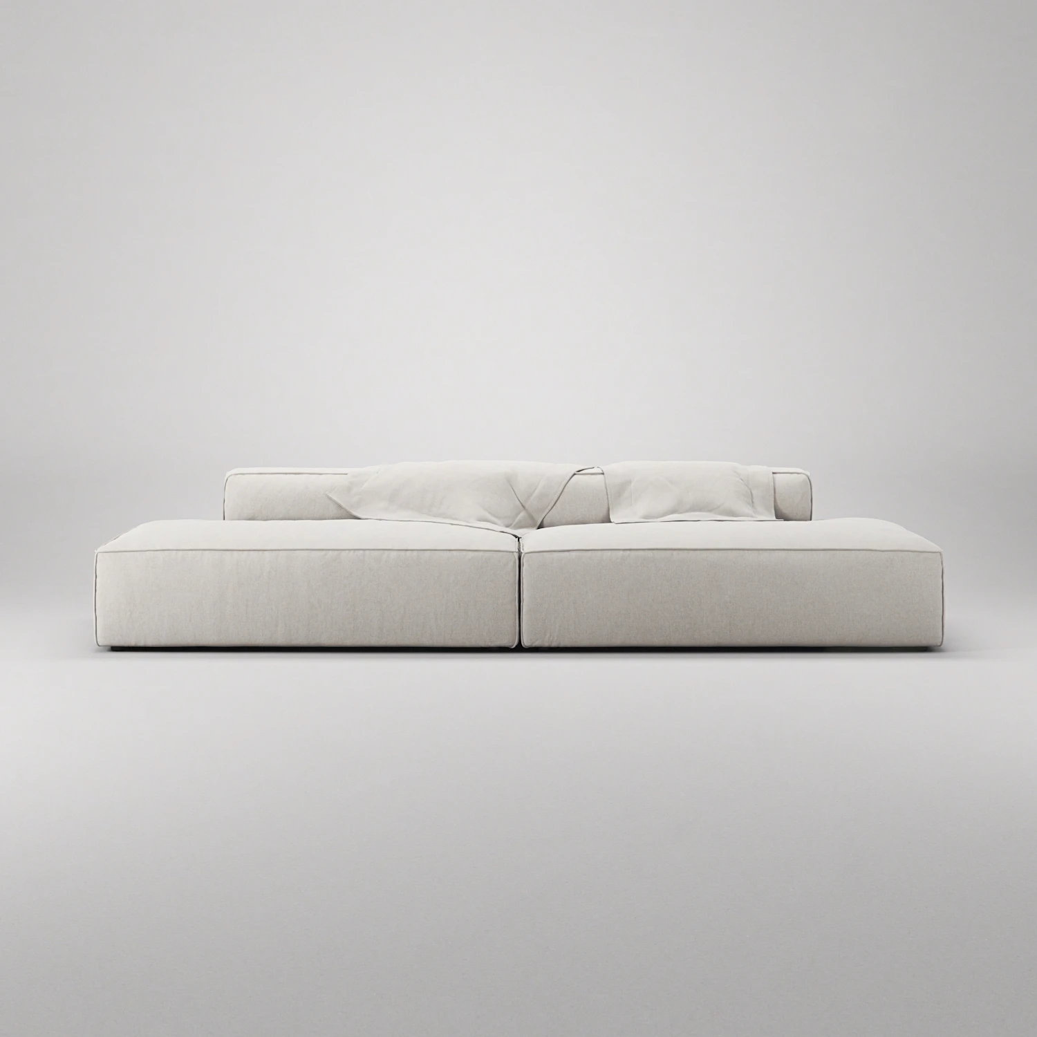 Decotique Grand 4-sitssoffa Öppna Avslut Minetyg, moon white från Decotique, bild 4