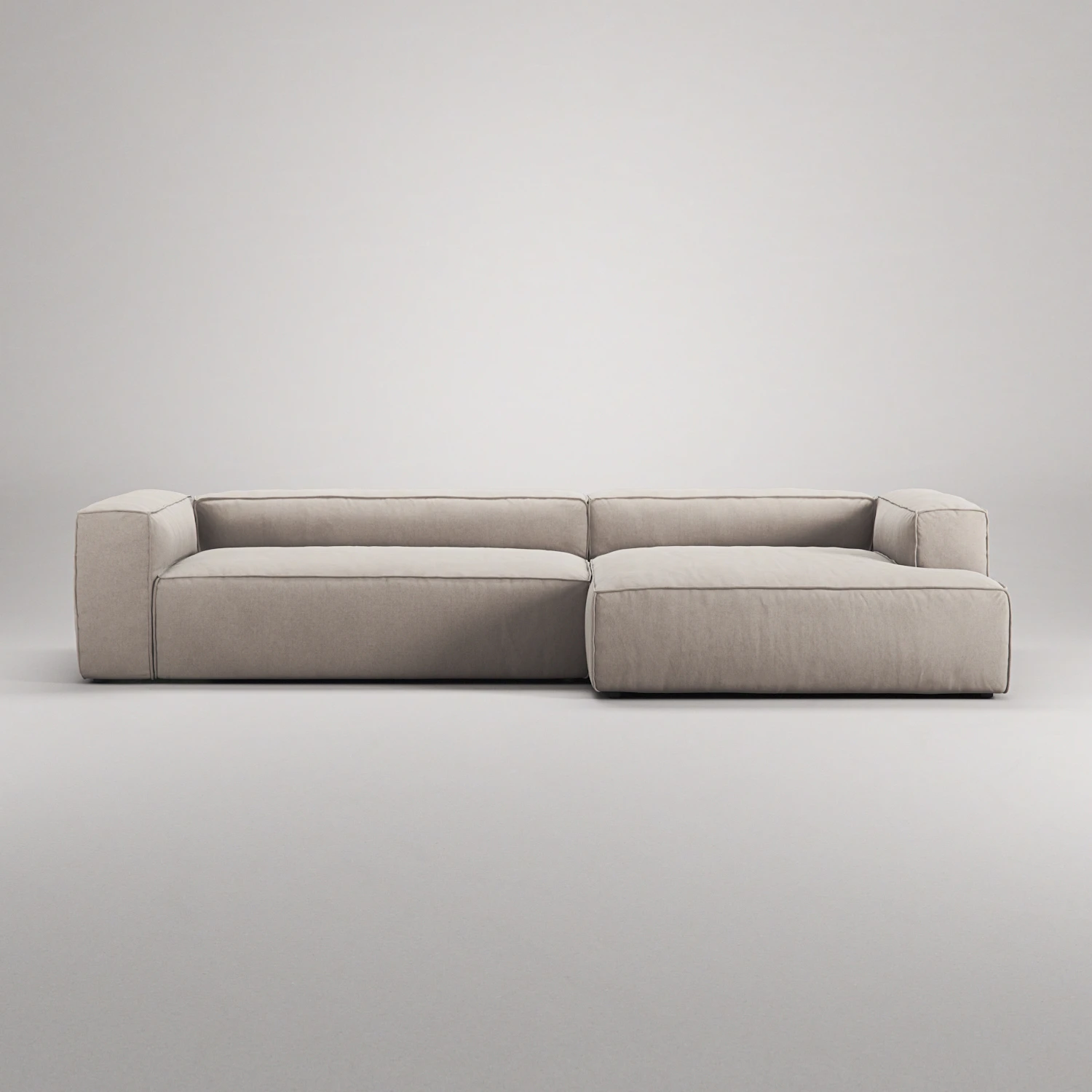 Decotique Grand 4-sitssoffa Schäslong Höger, sandshell beige från Decotique, bild 5