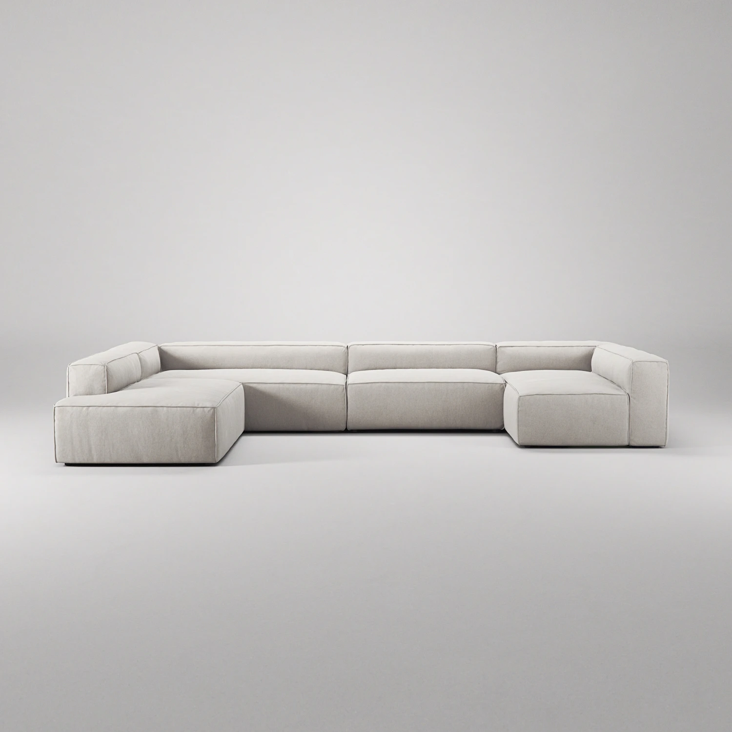 Decotique Grand 5-sitssoffa Divan Vänster Minetyg, moon white från Decotique, bild 5