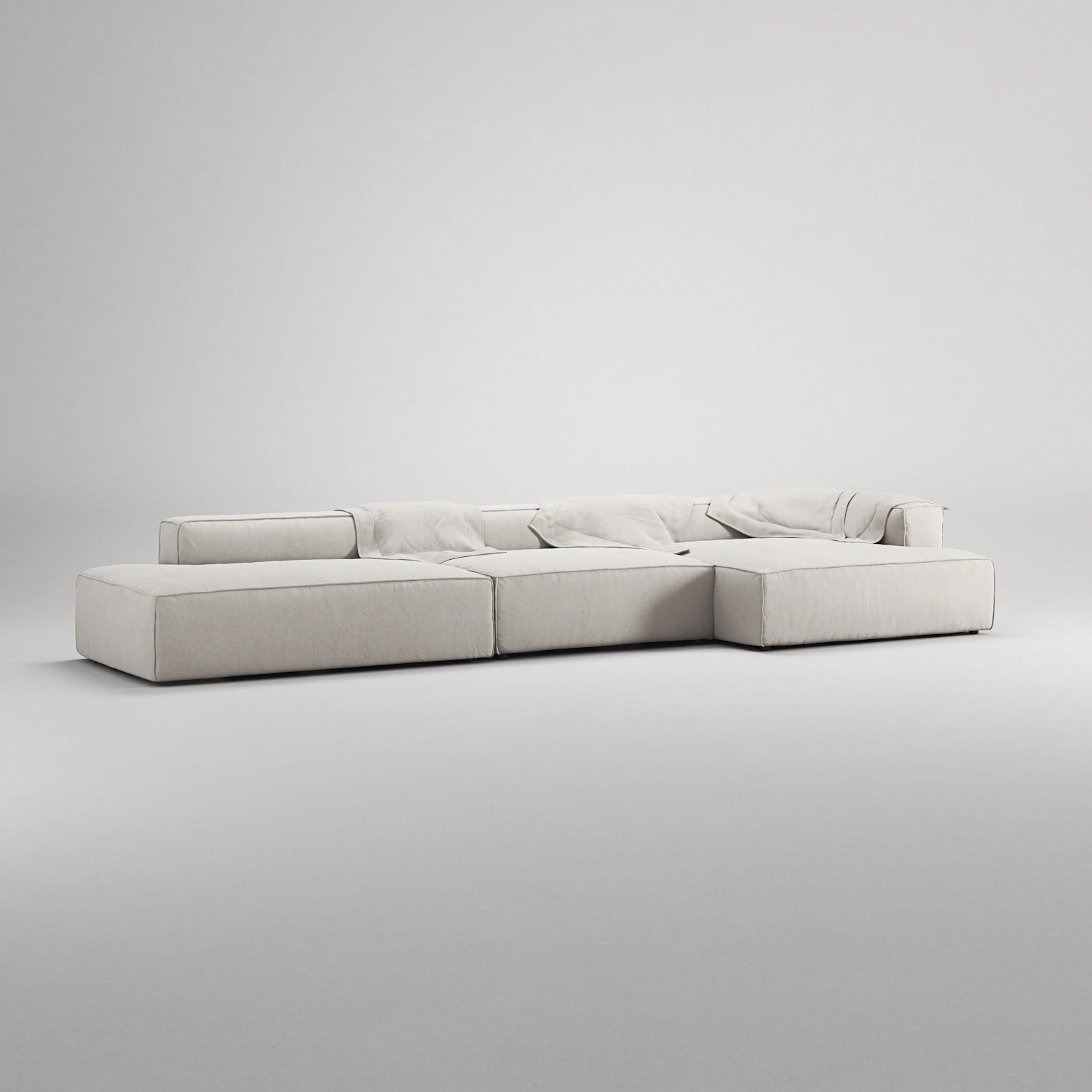 Decotique Grand 5-sitssoffa Öppet Avslut Vänster, moon white från Decotique, bild 2