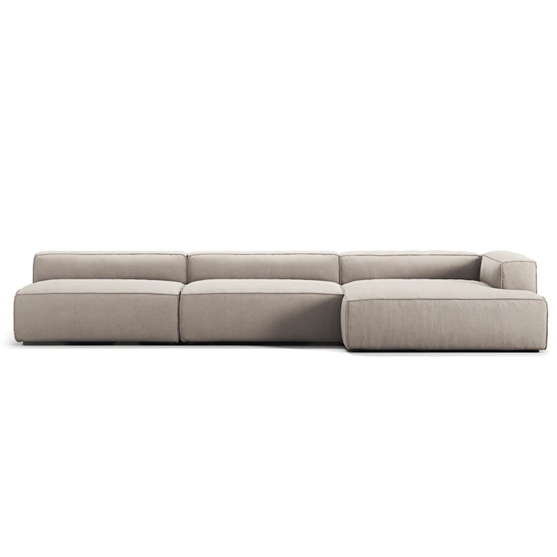 Grand 5-Sitssoffa schäslong Höger Minetyg, Sandshell Beige