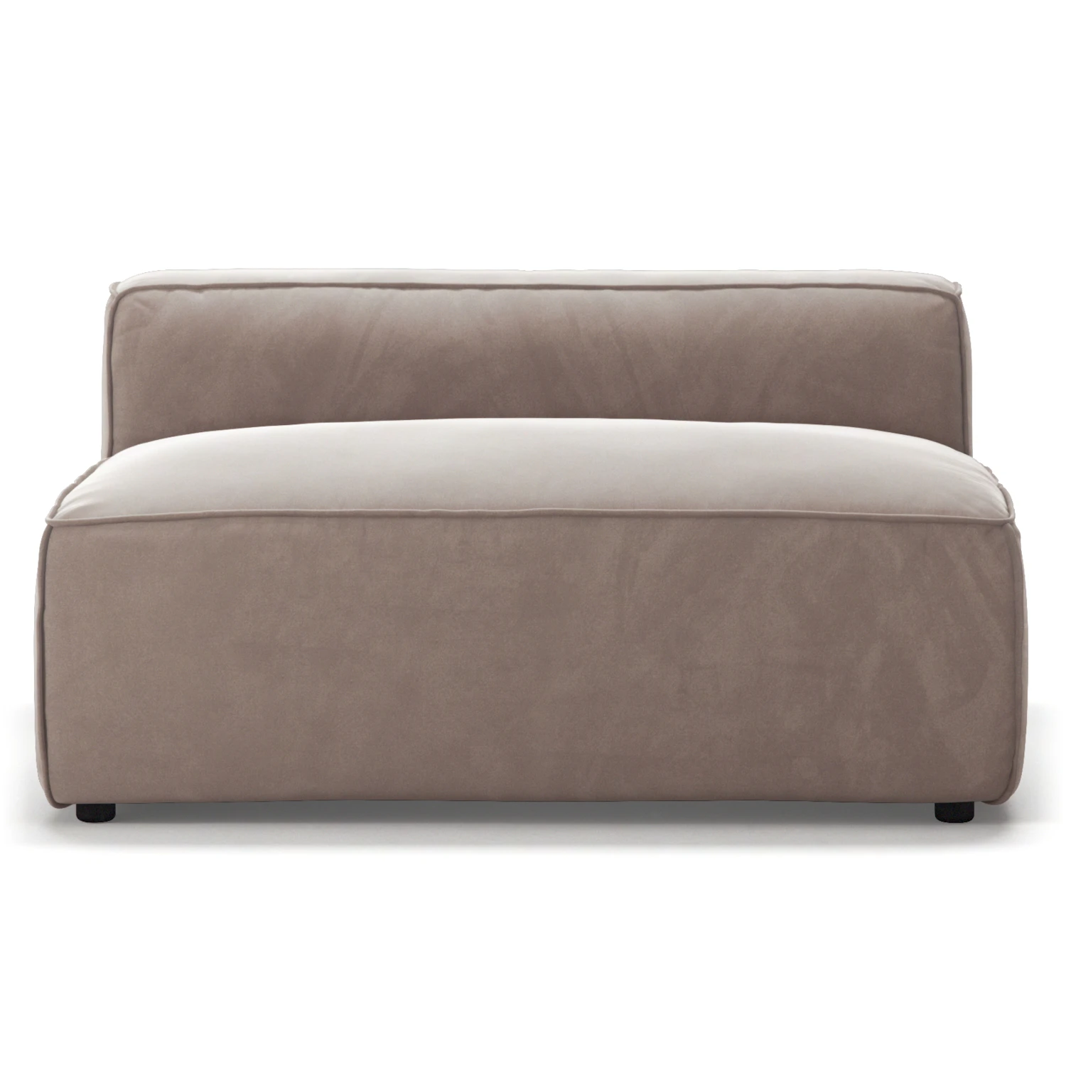 decotique grand fåtölj - sammet dusk beige