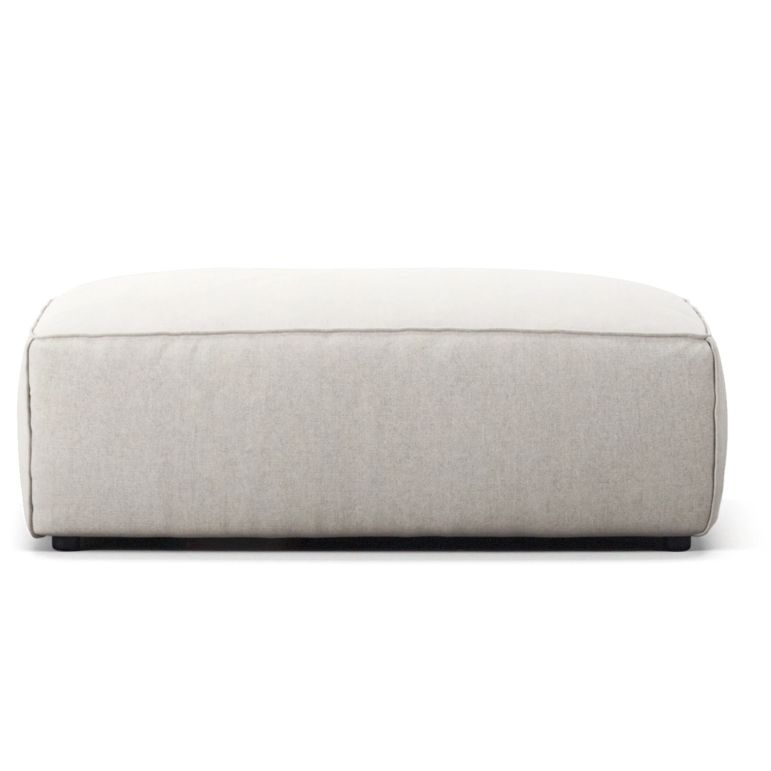 decotique grand fotpall minetyg - fotpallar micro chenille moon white