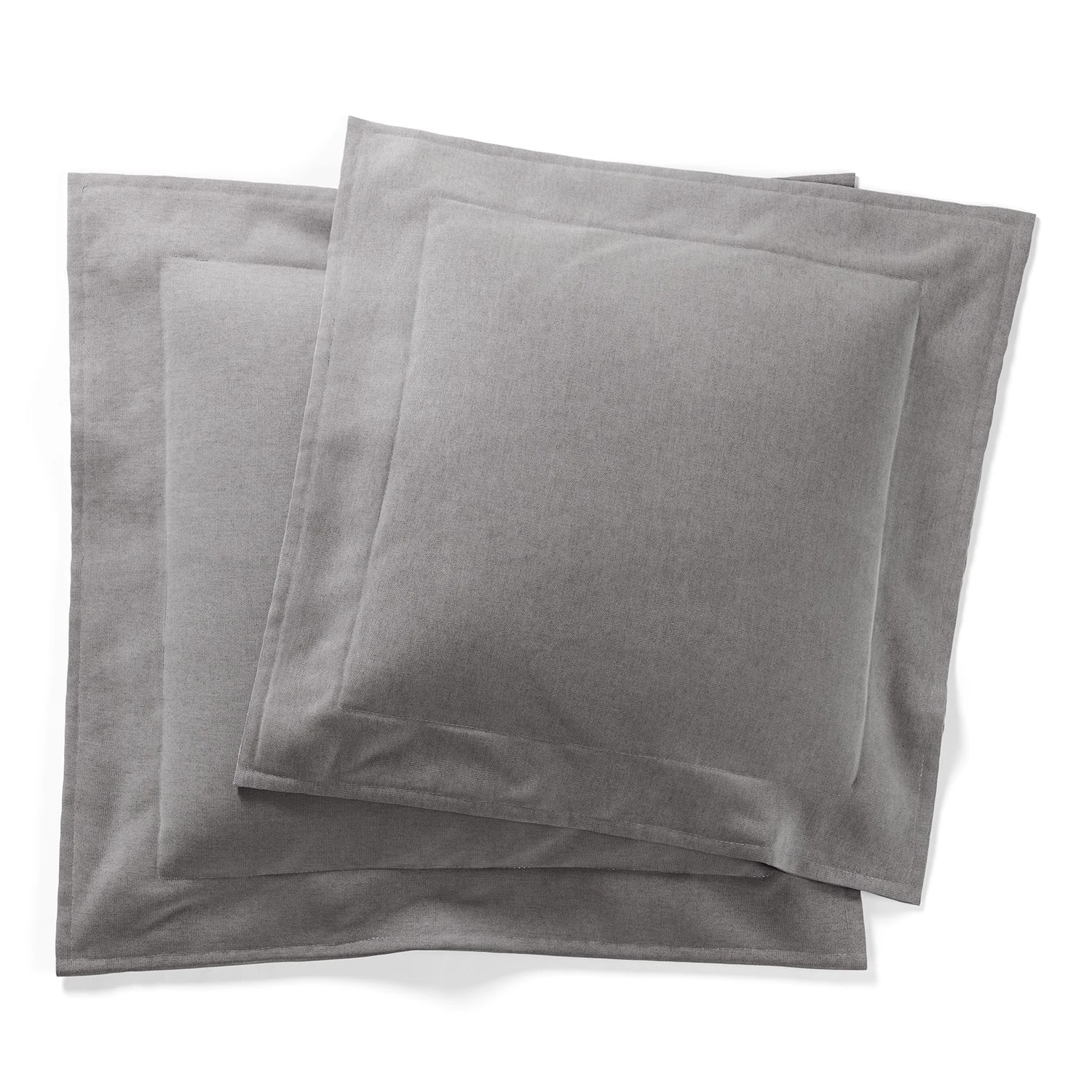 Decotique Grand Kuddar 2-pack Minetyg - Prydnadskuddar & Fodral Micro Chenille Bright Ash