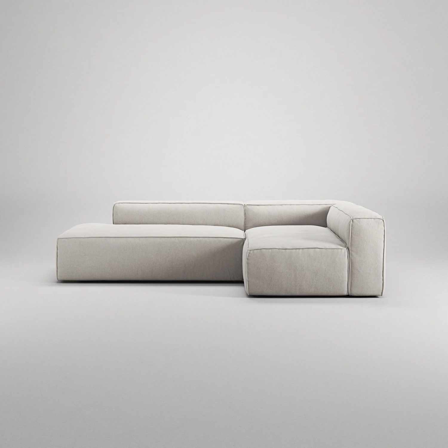 Decotique Grand Loungesoffa 3-sits Öppet Avslut Vänster, moon white från Decotique, bild 5