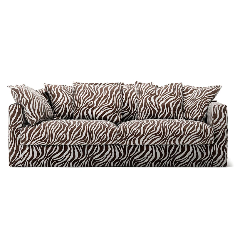 Klädsel Till Le Grand Air 3-sitssoffa Chenille, Zebra