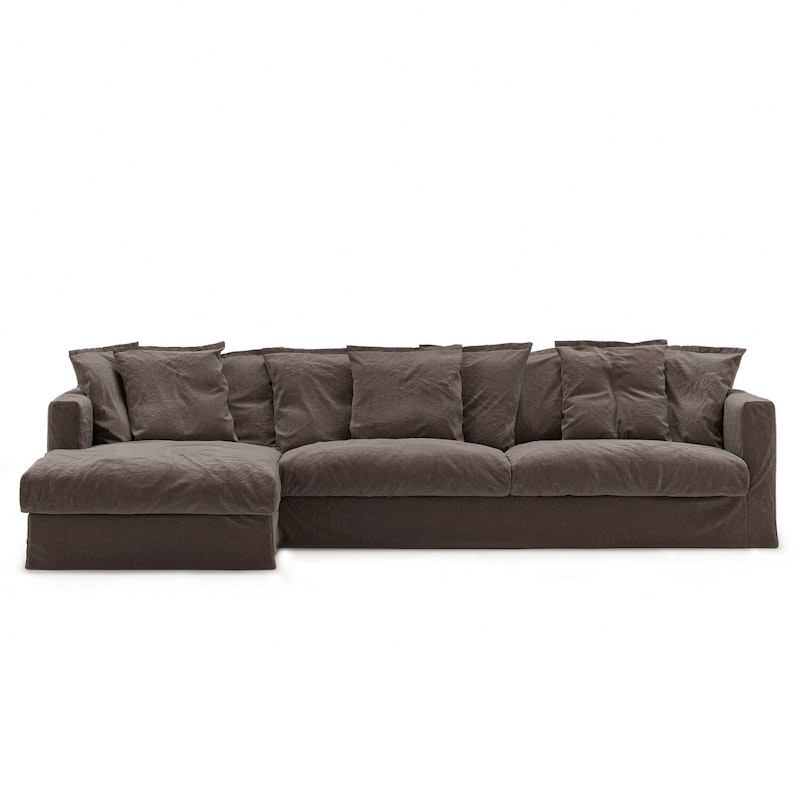 Klädsel Till Le Grand Air 3-sitssoffa Linne, Truffle Brown