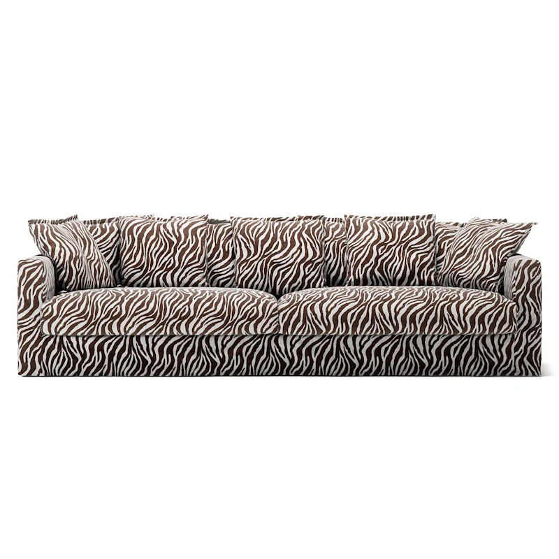 Klädsel Till Le Grand Air 4-sitssoffa Chenille, Zebra