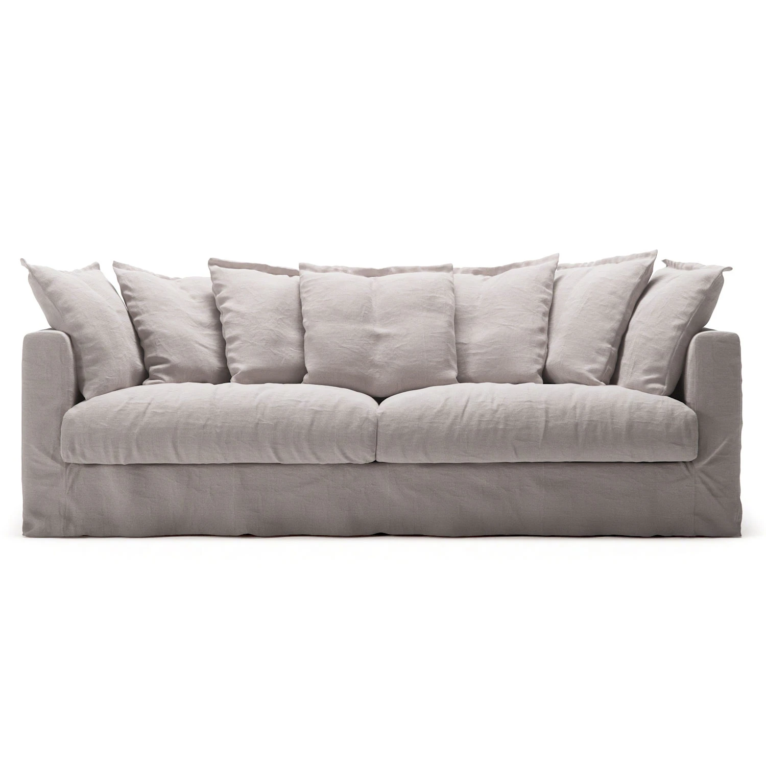 decotique le grand air 3-sitssoffa - 3-sitssoffor linne misty grey