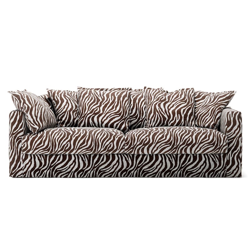 Le Grand Air 3-Sitssoffa Chenille, Zebra