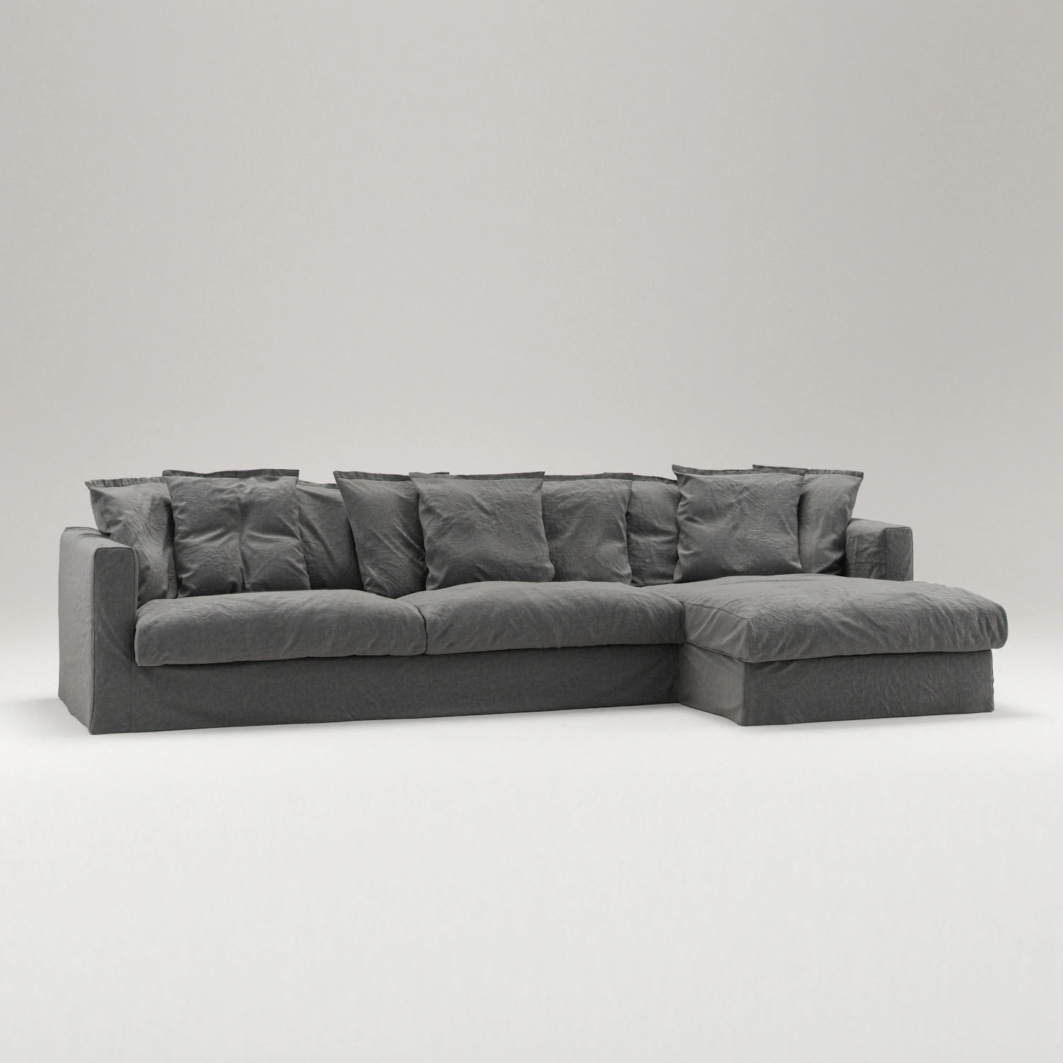 Decotique Le Grand Air 3-sitssoffa Divan Höger, carbon dust från Decotique, bild 2