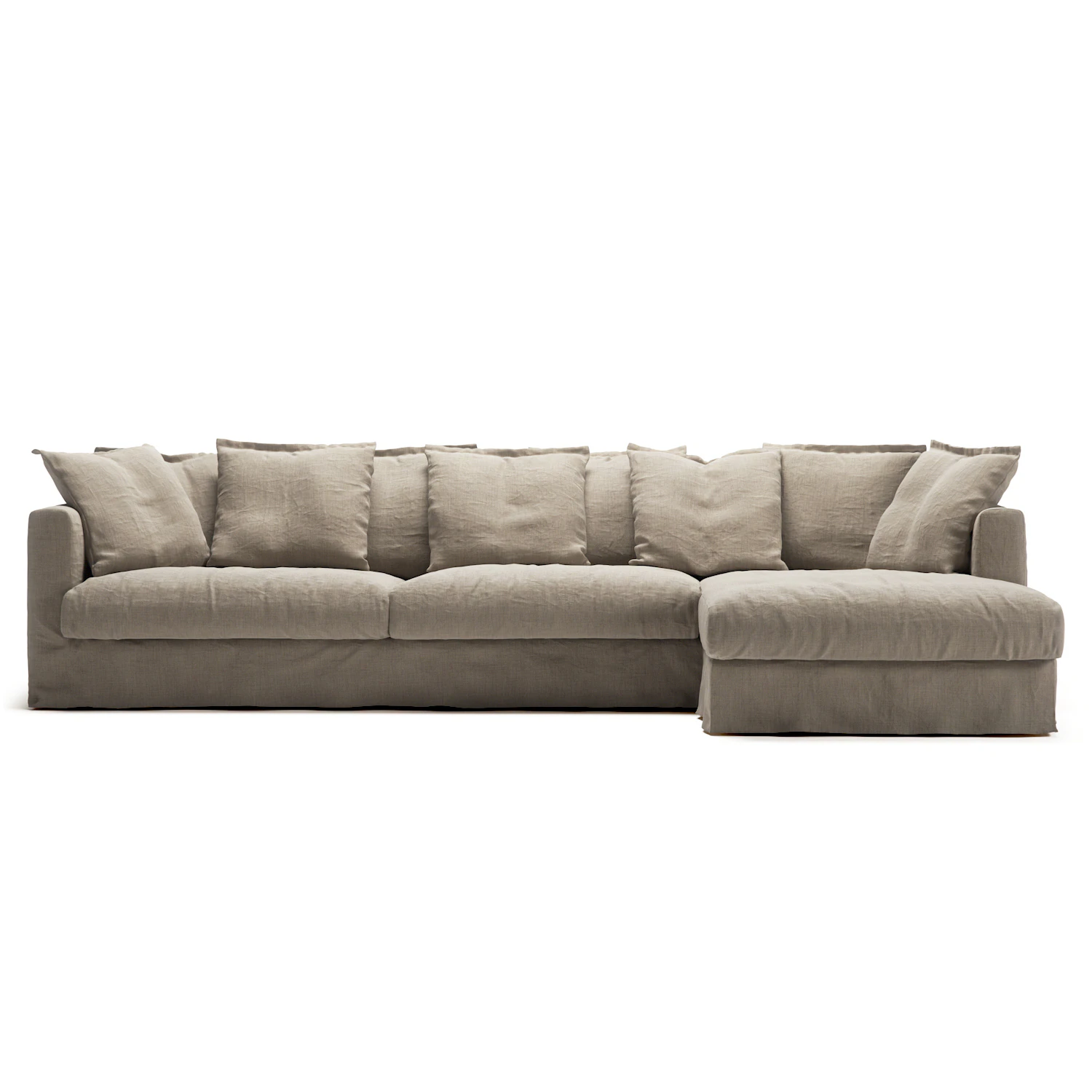 Decotique Le Grand Air 3-sitssoffa Divan H&ouml;ger - H&ouml;rnsoffor & Divansoffor Linne Savage Linen
