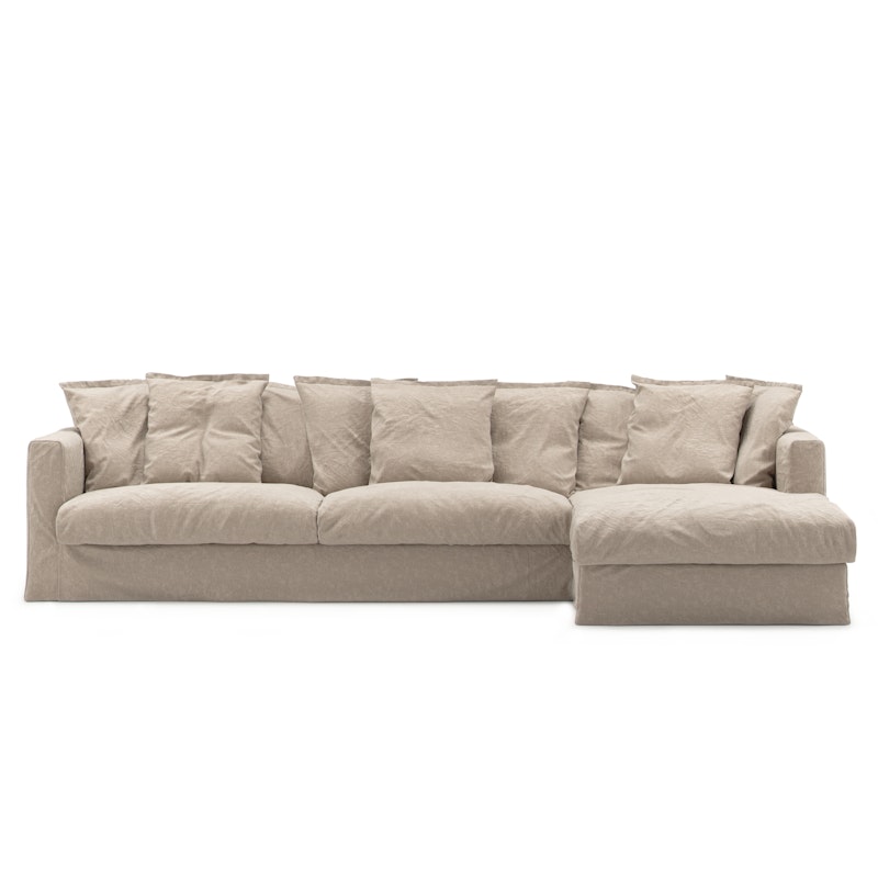 Le Grand Air 3-Sitssoffa Linne Divan Höger, Savage Linen