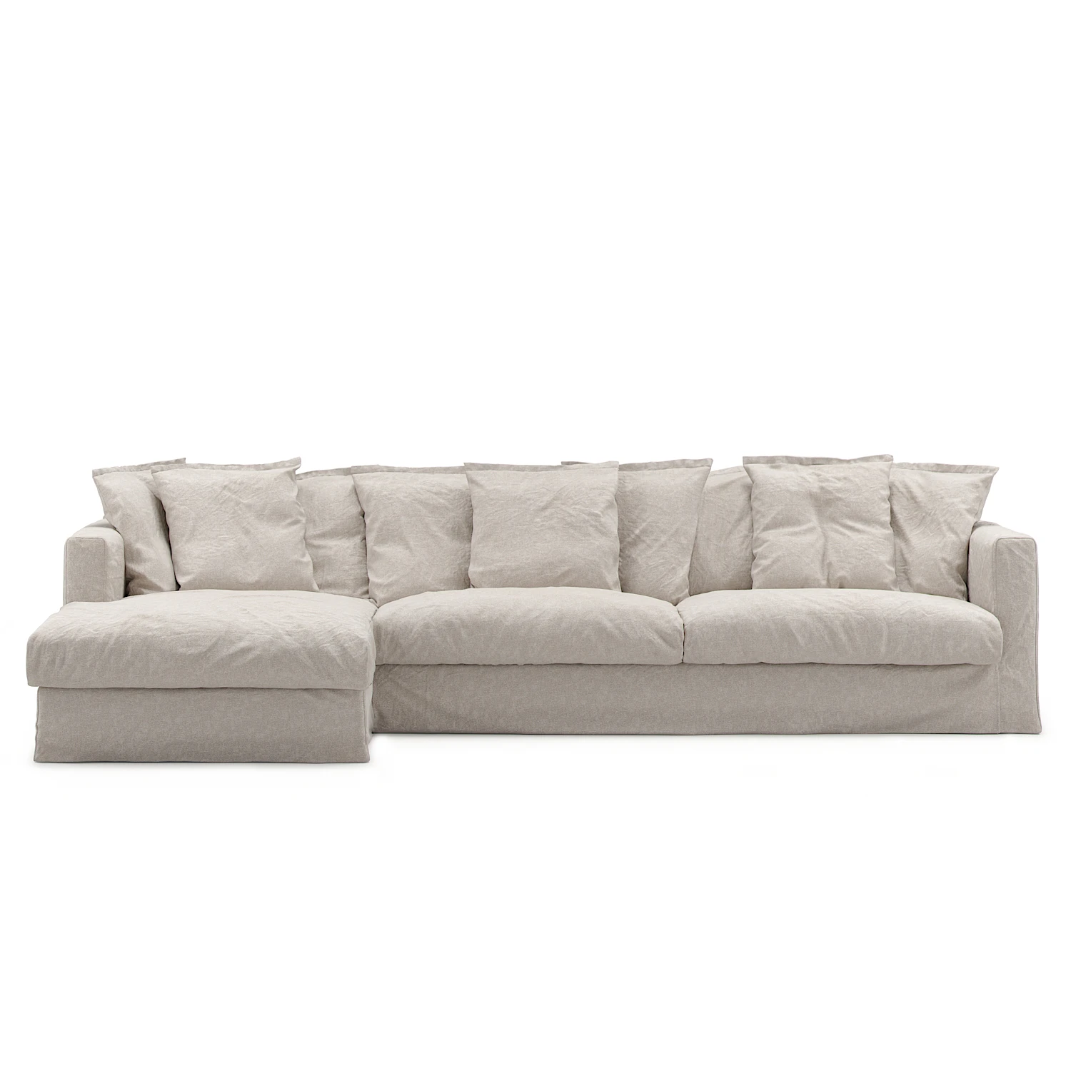 Decotique Le Grand Air 3-sitssoffa Divan V&auml;nster - H&ouml;rnsoffor & Divansoffor Linne Natural Blonde