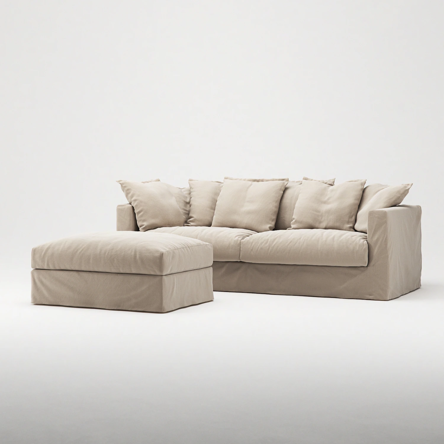 Decotique Le Grand Air Fotpall, beige från Decotique, bild 3