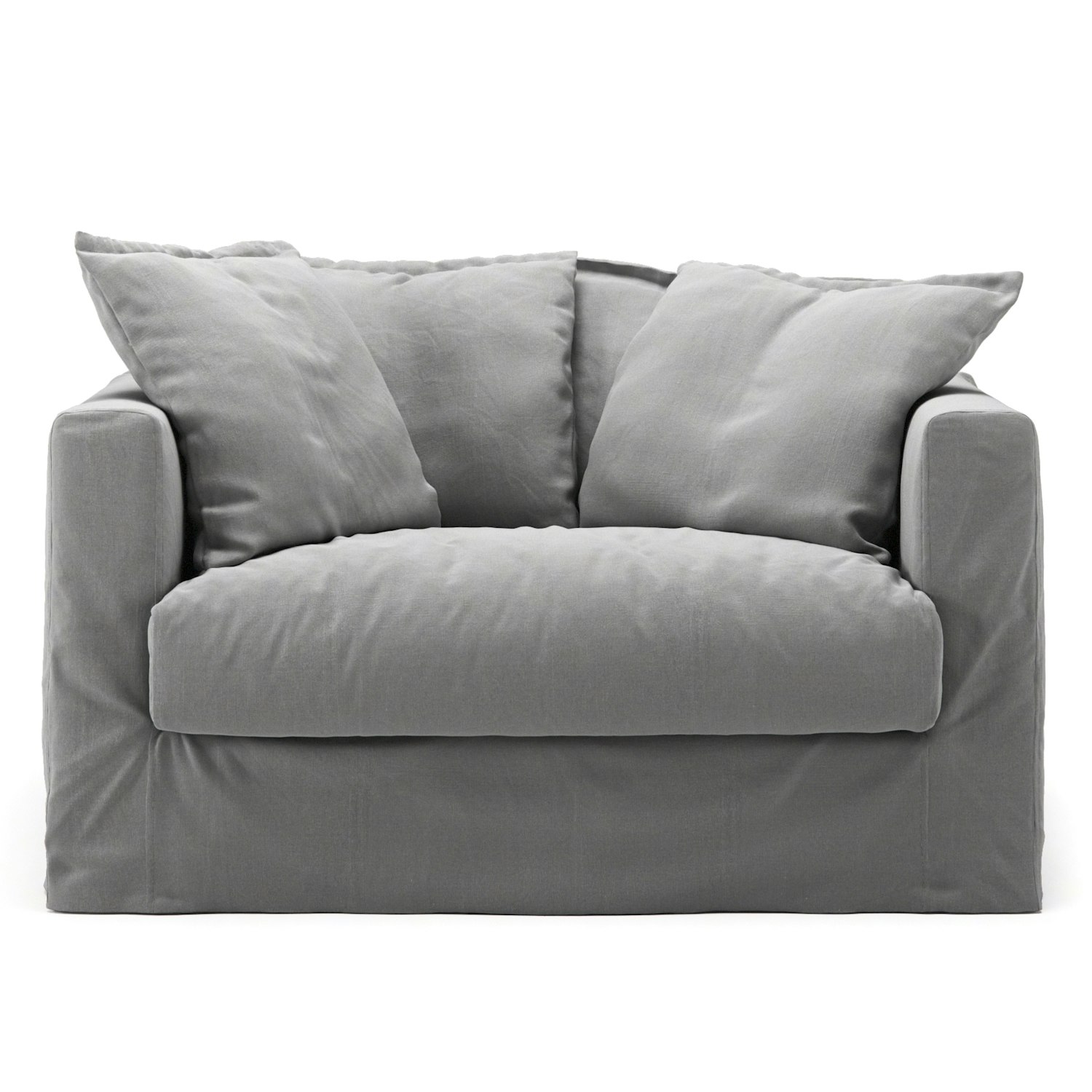 decotique le grand air love seat - bomull ljusgrå