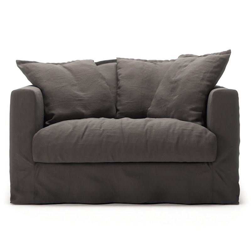 Le Grand Air Love Seat Linne, Smokey Granite