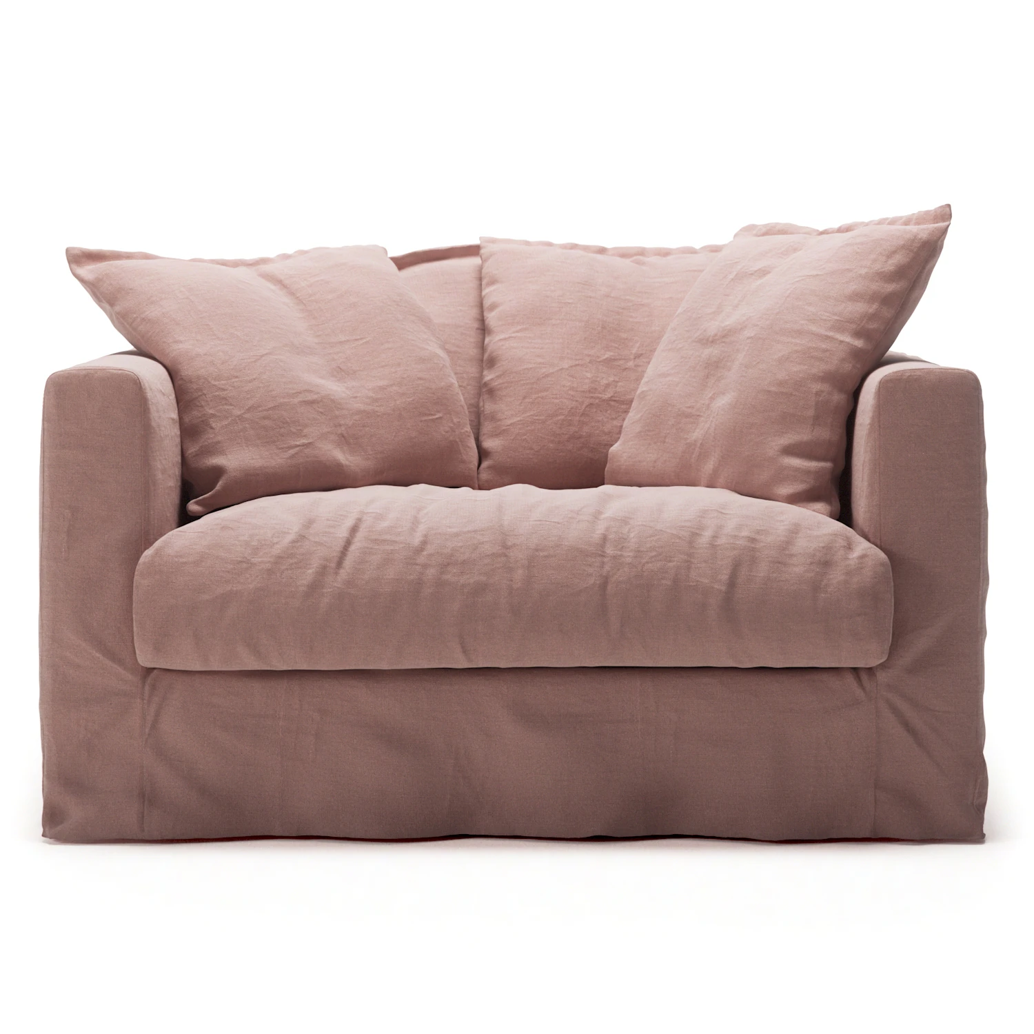 decotique le grand air love seat - linne tender blush