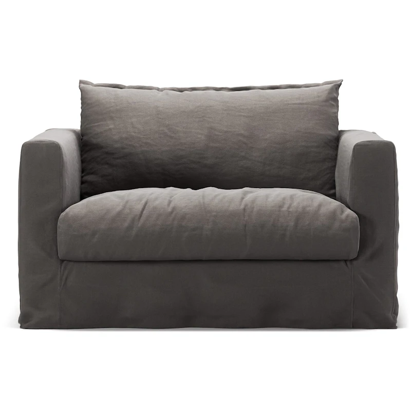 Le Grand Air Nou Love Seat Linne, Smokey Granite