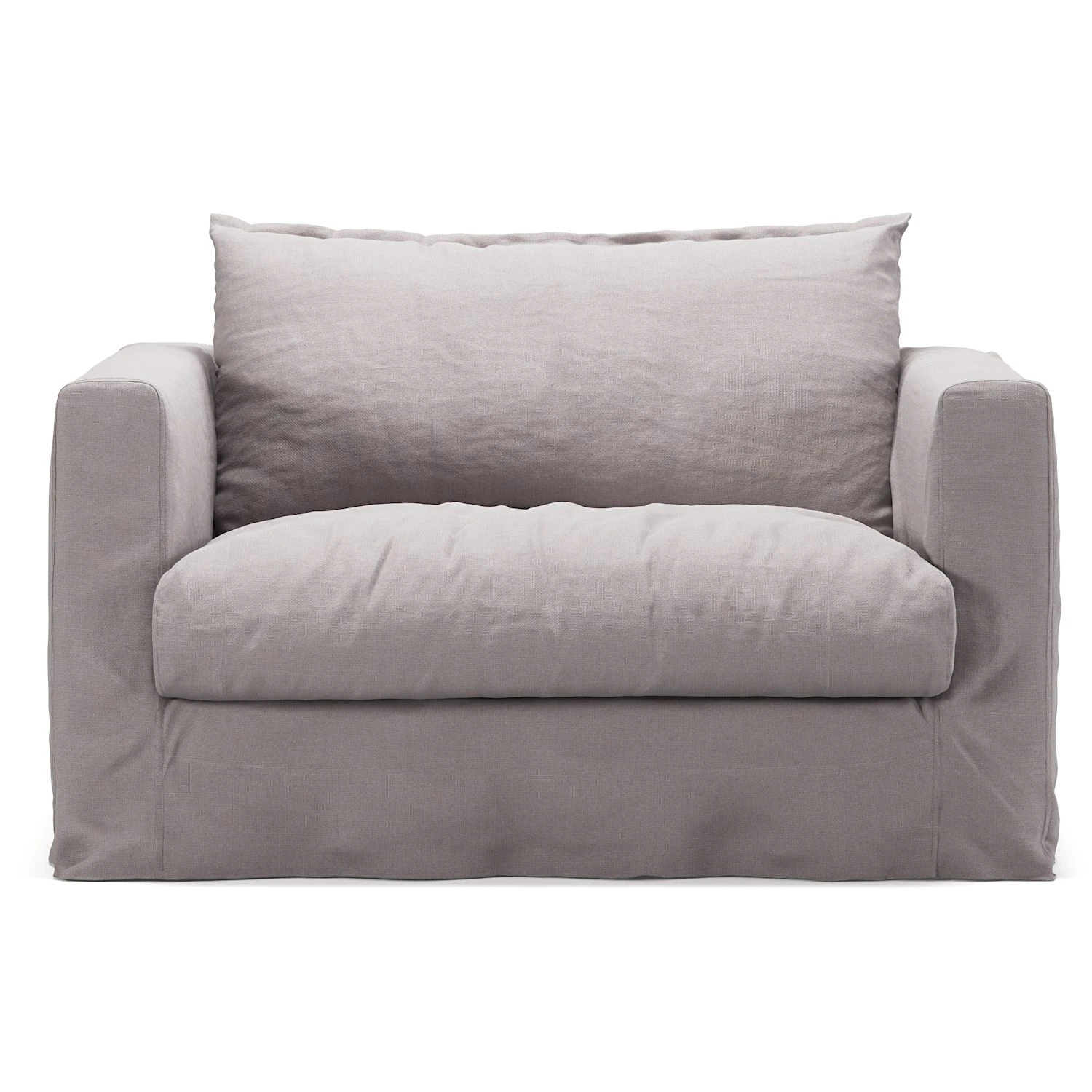 decotique le grand air nou love seat - linne misty grey