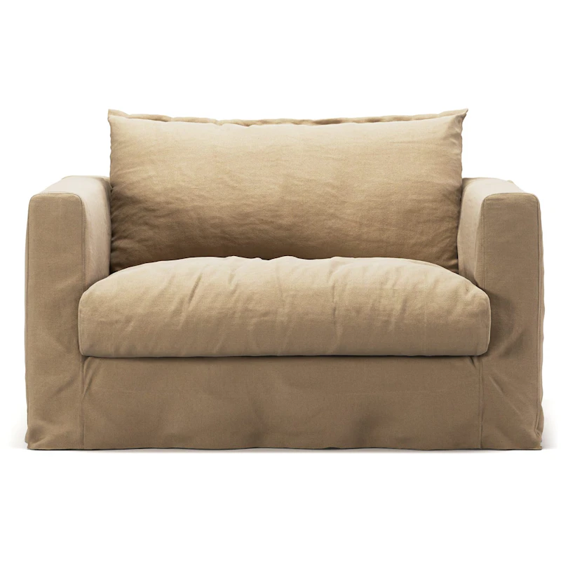 Le Grand Air Nou Love Seat Linne, Desert Sand