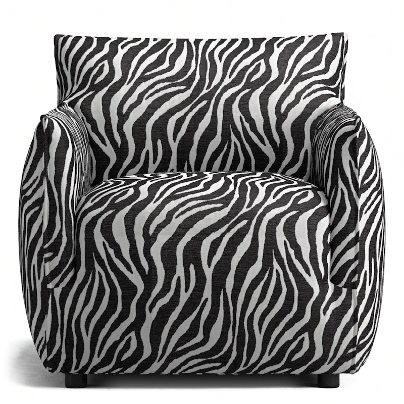 Le Petite Fåtölj Zebra, Svart / Vit