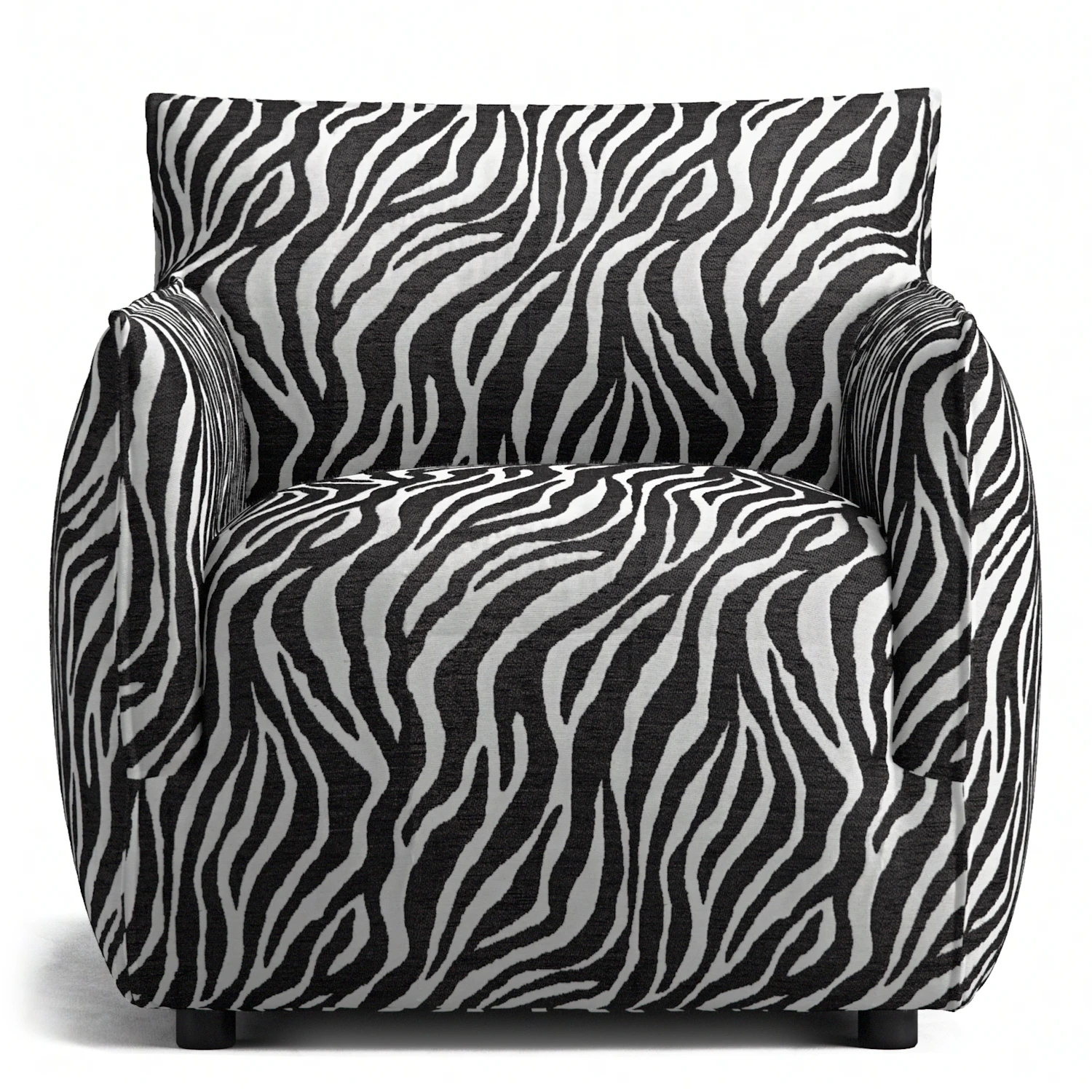 Decotique Le Petite F&aring;t&ouml;lj Zebra / Vit - F&aring;t&ouml;ljer Chenille Svart