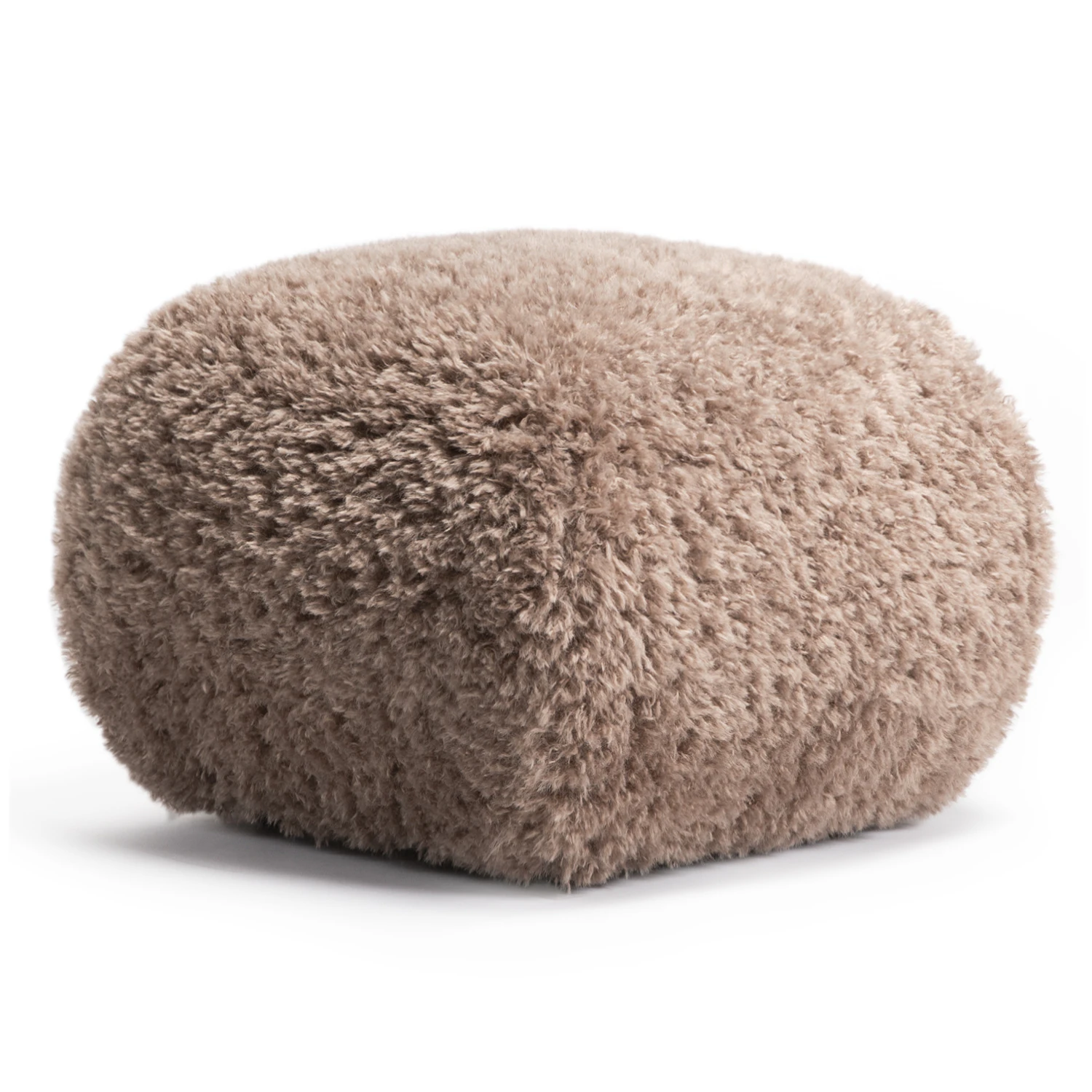 Decotique Le Petite Sittpuff - Fotpallar Boucl&eacute; Soft Taupe