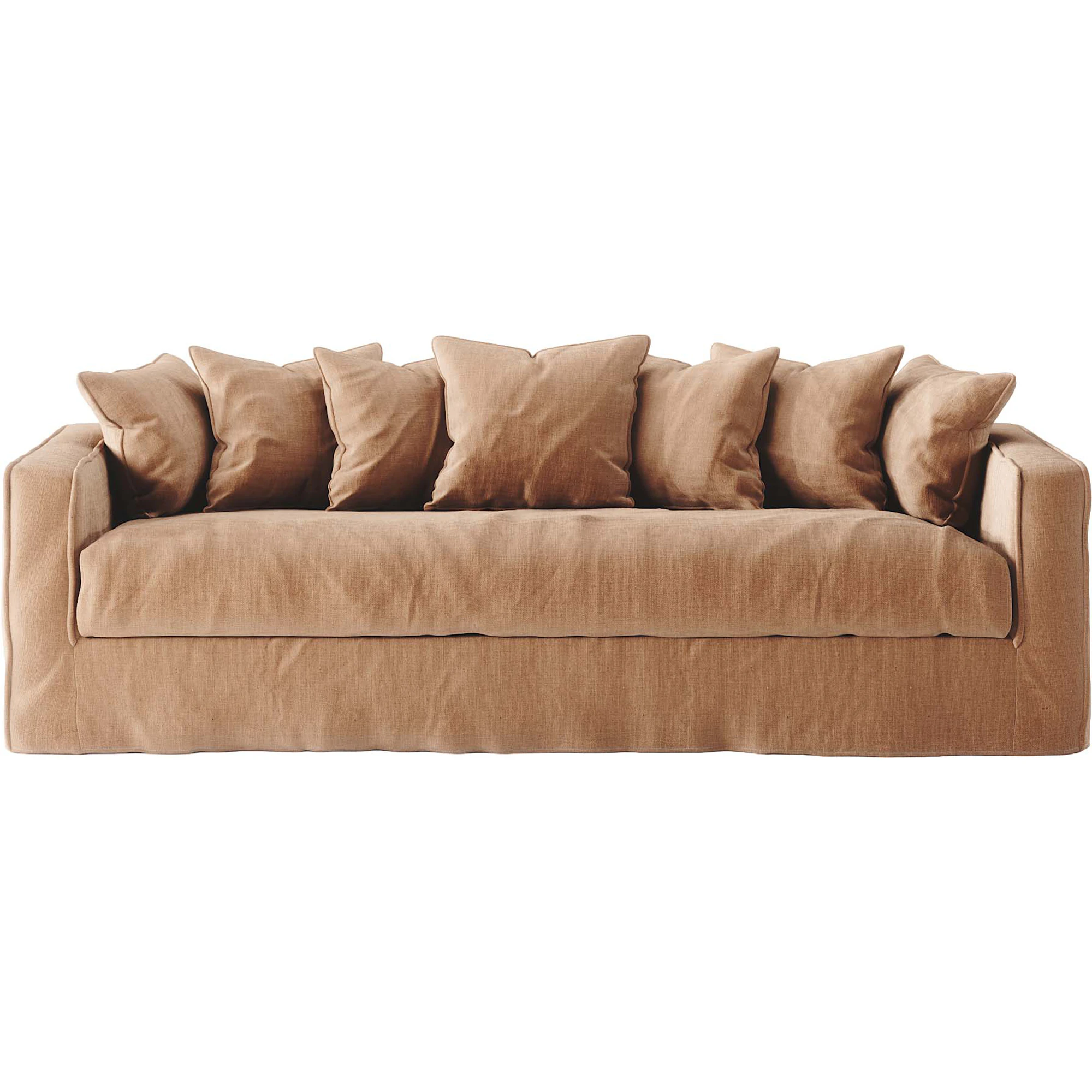 Decotique Loom 3-sitssoffa Linne - 3-sitssoffor Tr&auml; Taupe