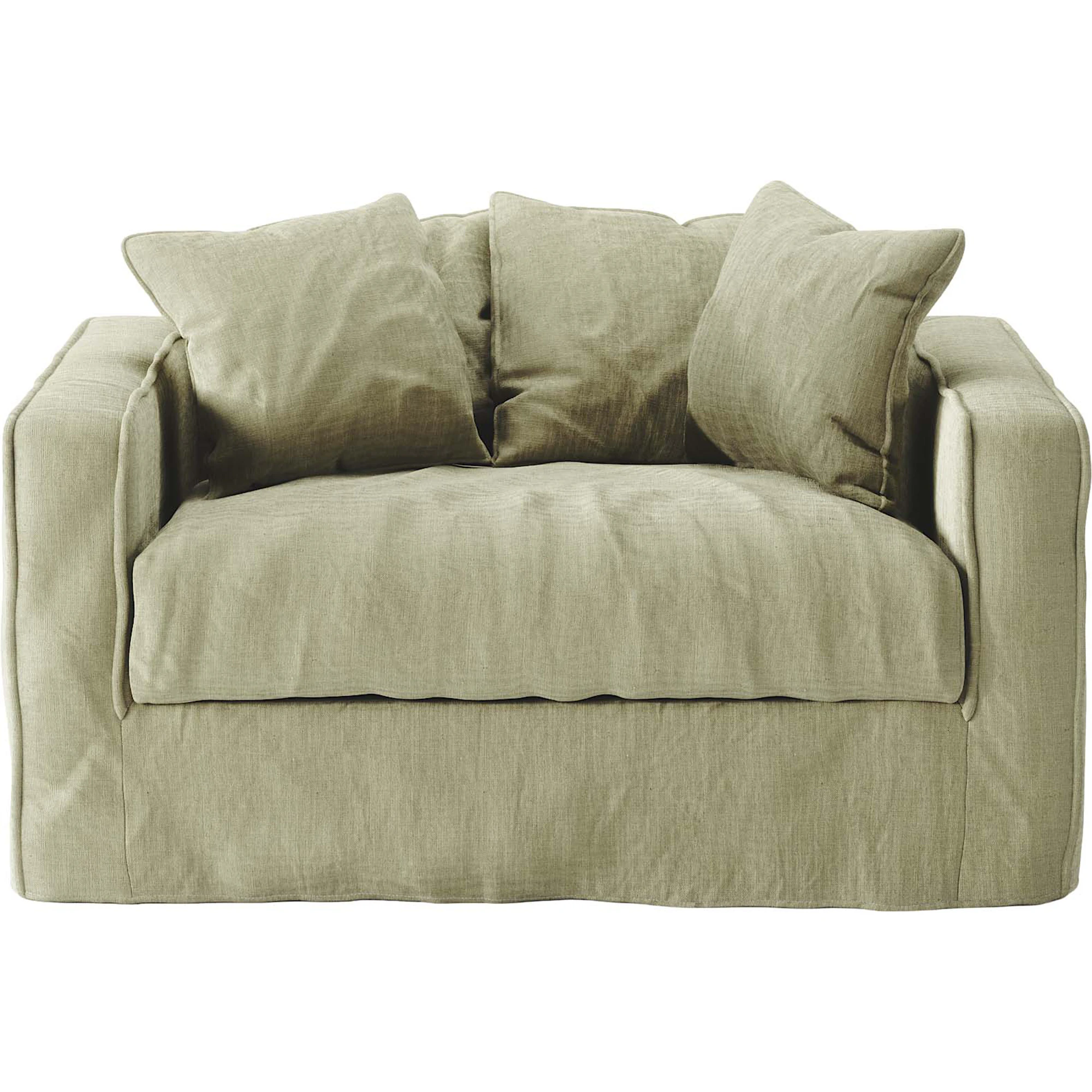 Decotique Loom Love Seat Linne - Tr&auml; Moss